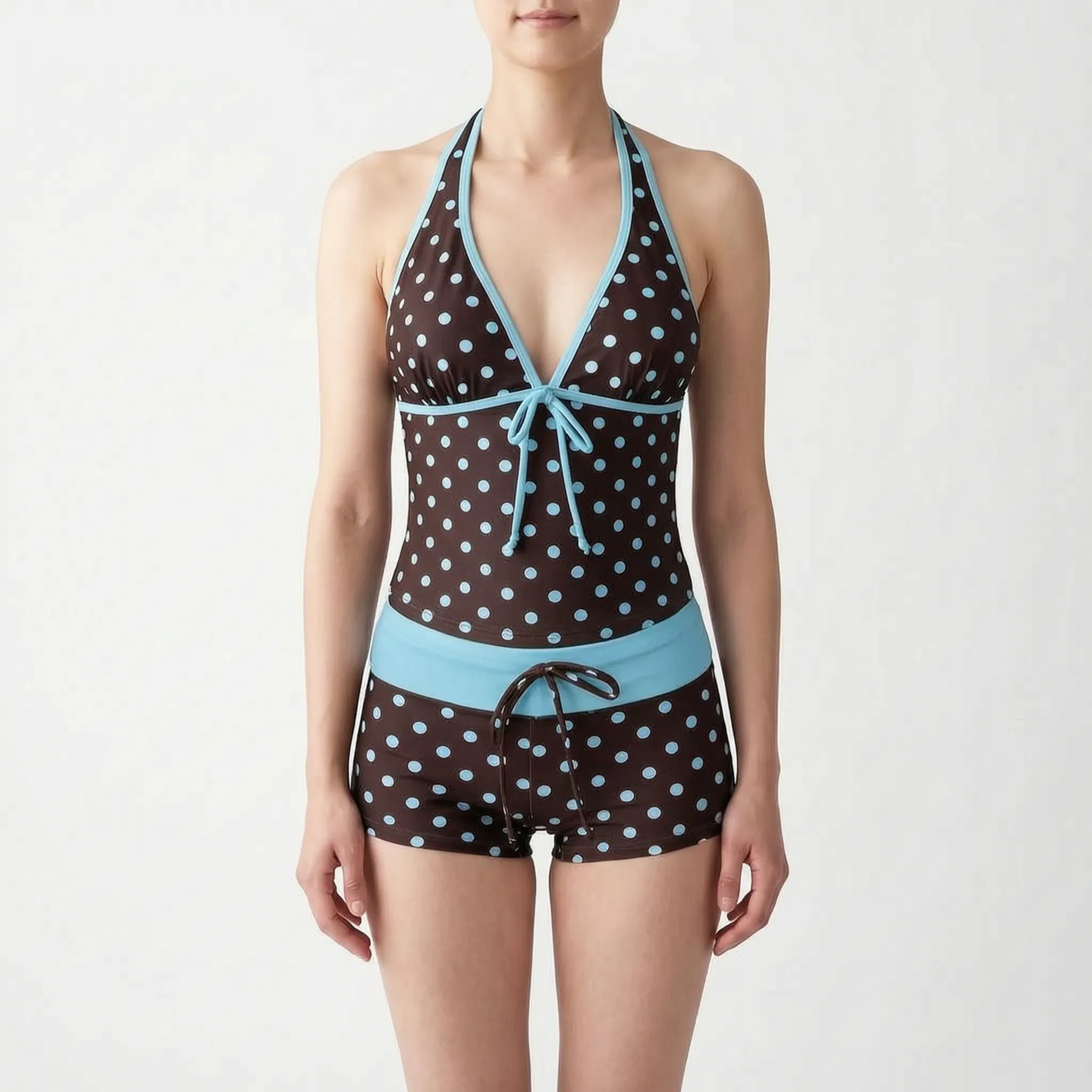 Nordspur | Maribelle Retro Halter Neck Two Piece Set
