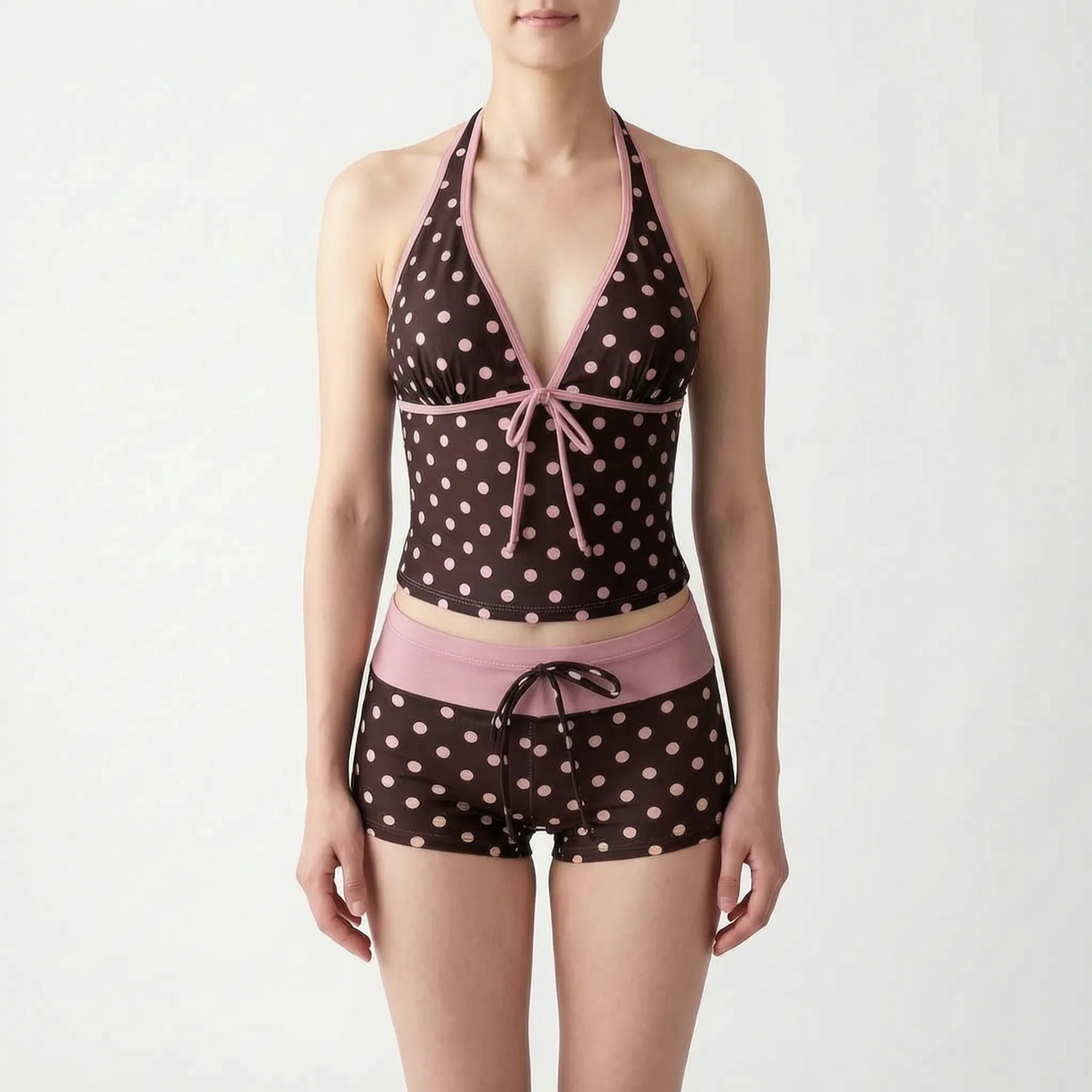 Nordspur | Maribelle Retro Halter Neck Two Piece Set