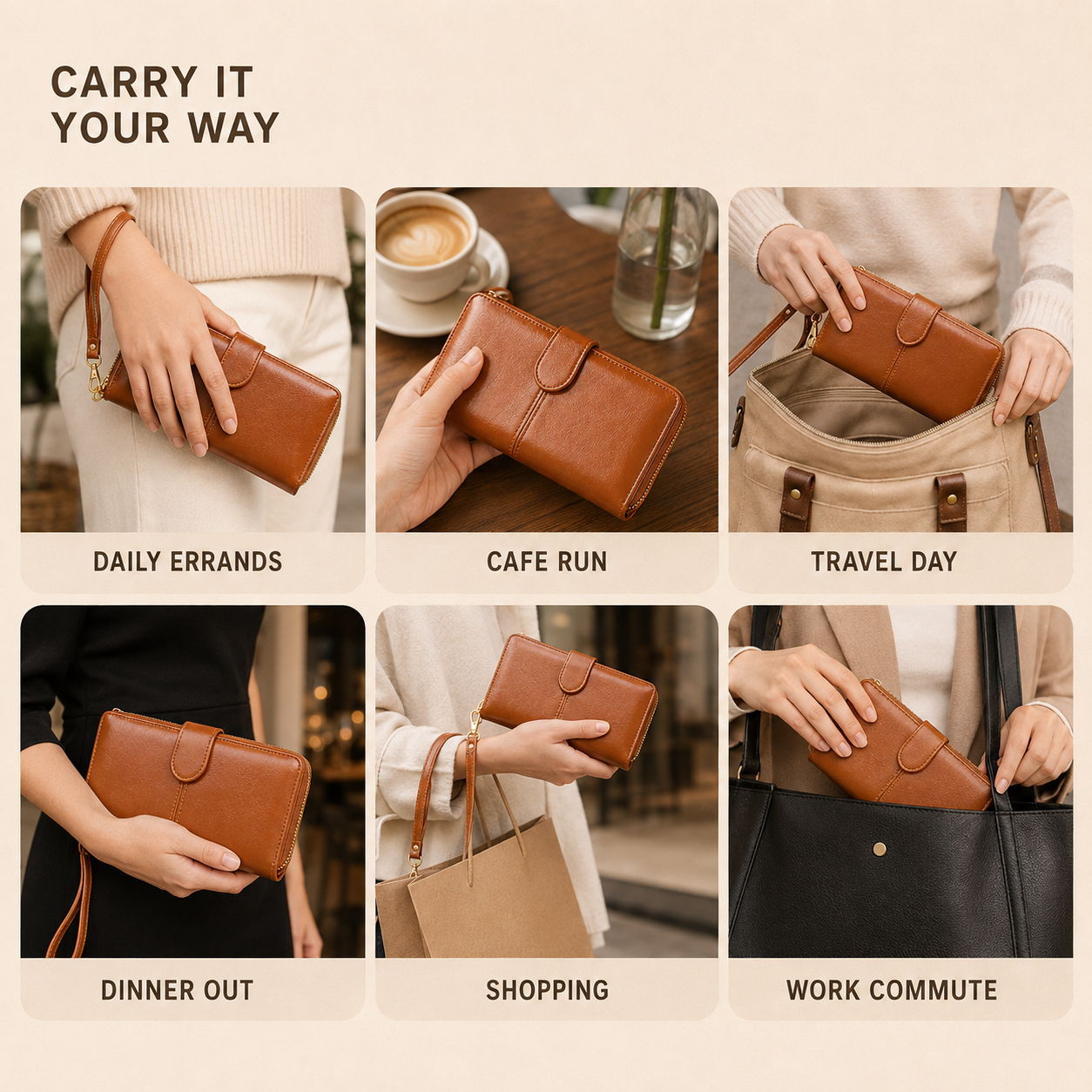 Nordspur | Mariselle Large Zip Around Clutch