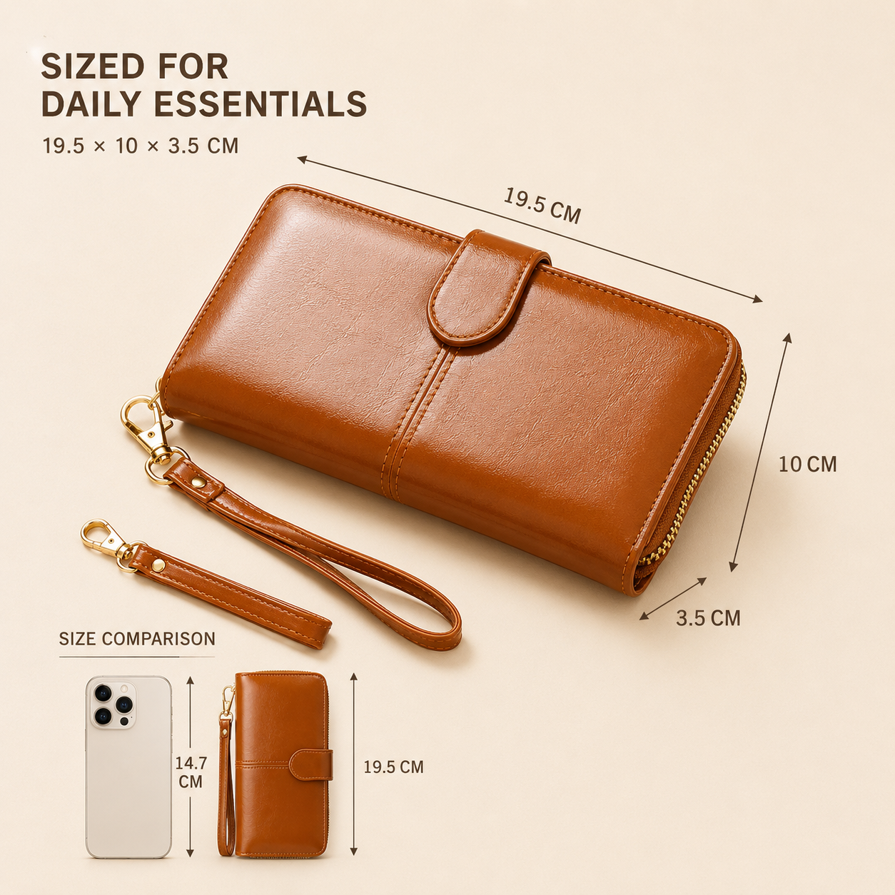 Nordspur | Mariselle Large Zip Around Clutch