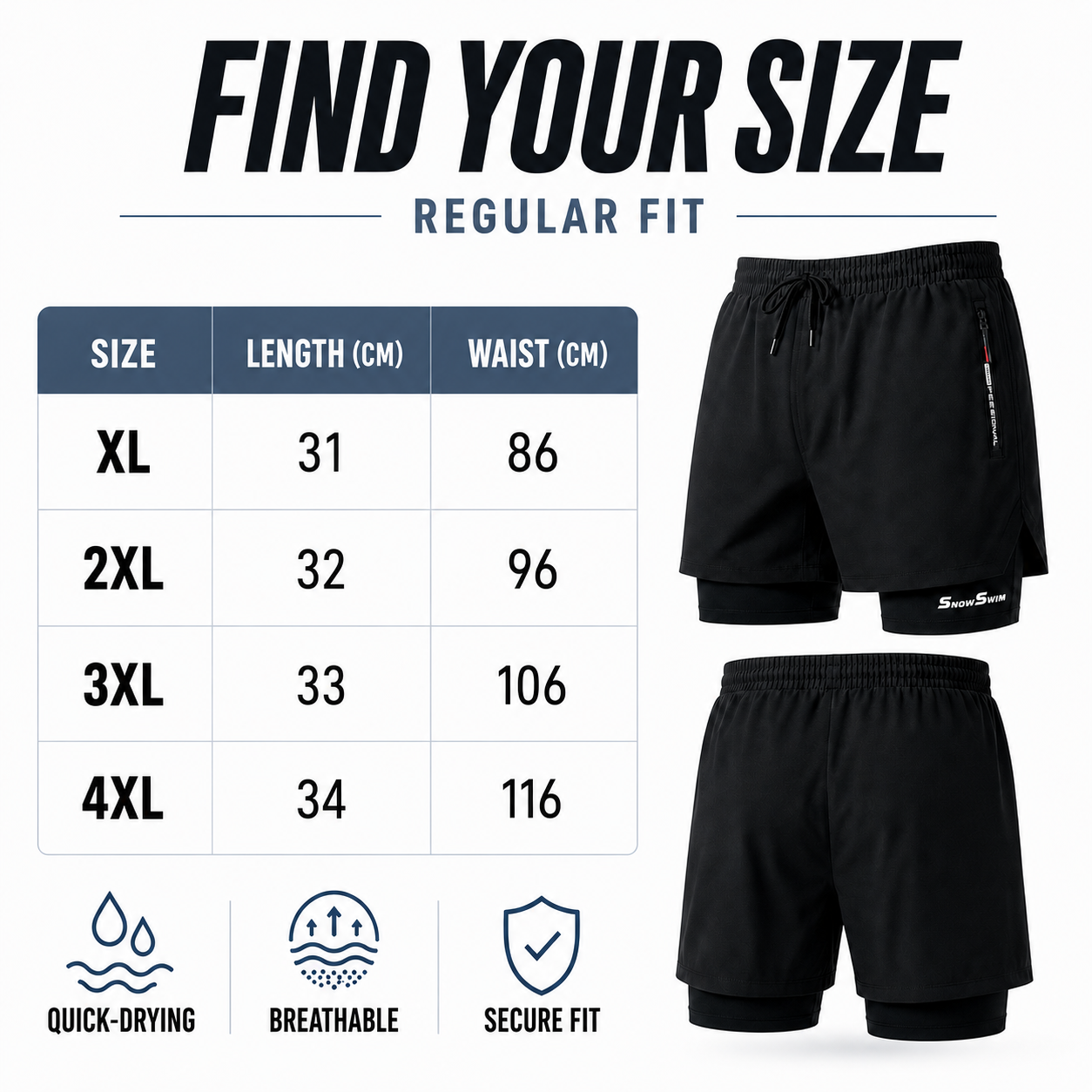Nordspur | Mariswift Double Layer Swim Shorts