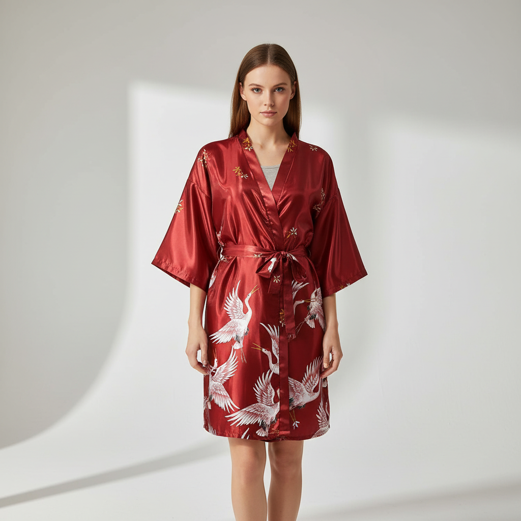 Nordspur | Marivelle Short Floral Kimono Robe