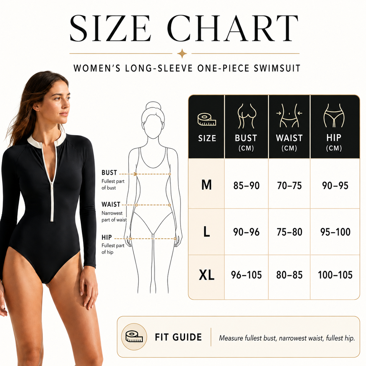 Nordspur | Marivex Long Sleeve One Piece Swimsuit