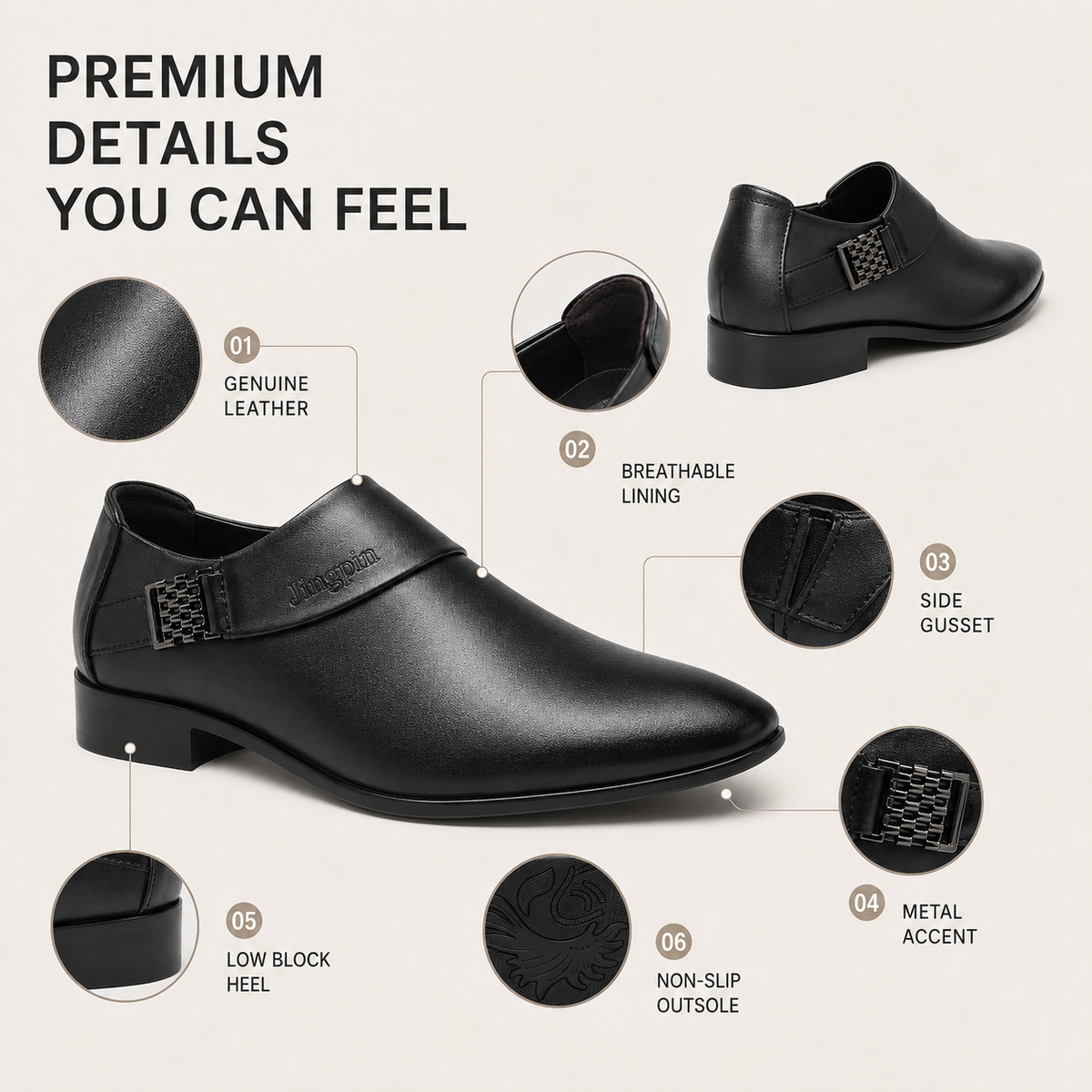 Nordspur | Men Leather Oxford Shoes