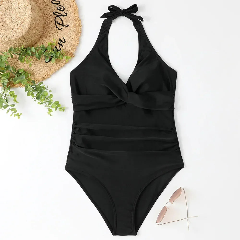 Nordspur | Meridia Halter Neck One Piece Swimsuit