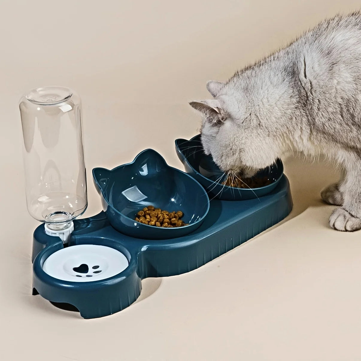 Nordspur | Mewfeed Tilted 3-In-1 Cat Bowl Set