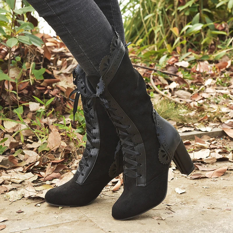 Nordspur | Mid Calf Lace Boots