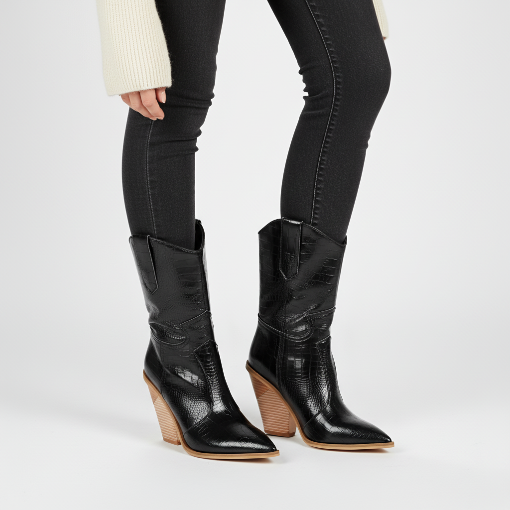 Nordspur | Mid Calf Pointed Toe Boots