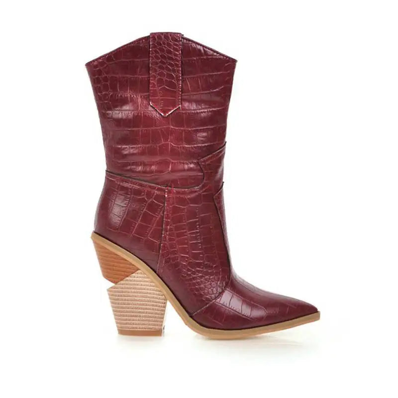 Nordspur | Mid Calf Pointed Toe Boots