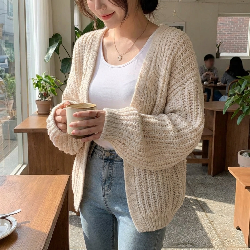 Nordspur | Mirelle Short Relaxed Poncho Cardigan