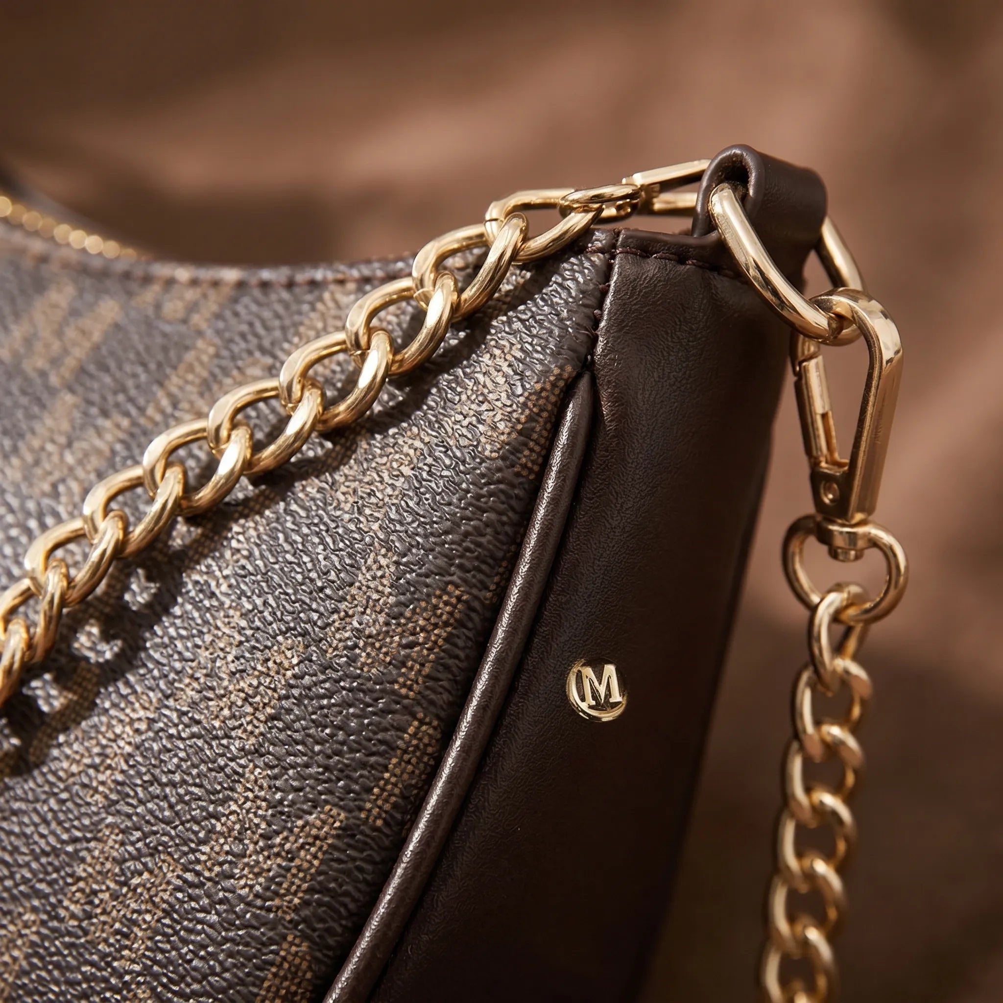 Nordspur | Morvelle Monogram Print Crossbody Shoulder Bag