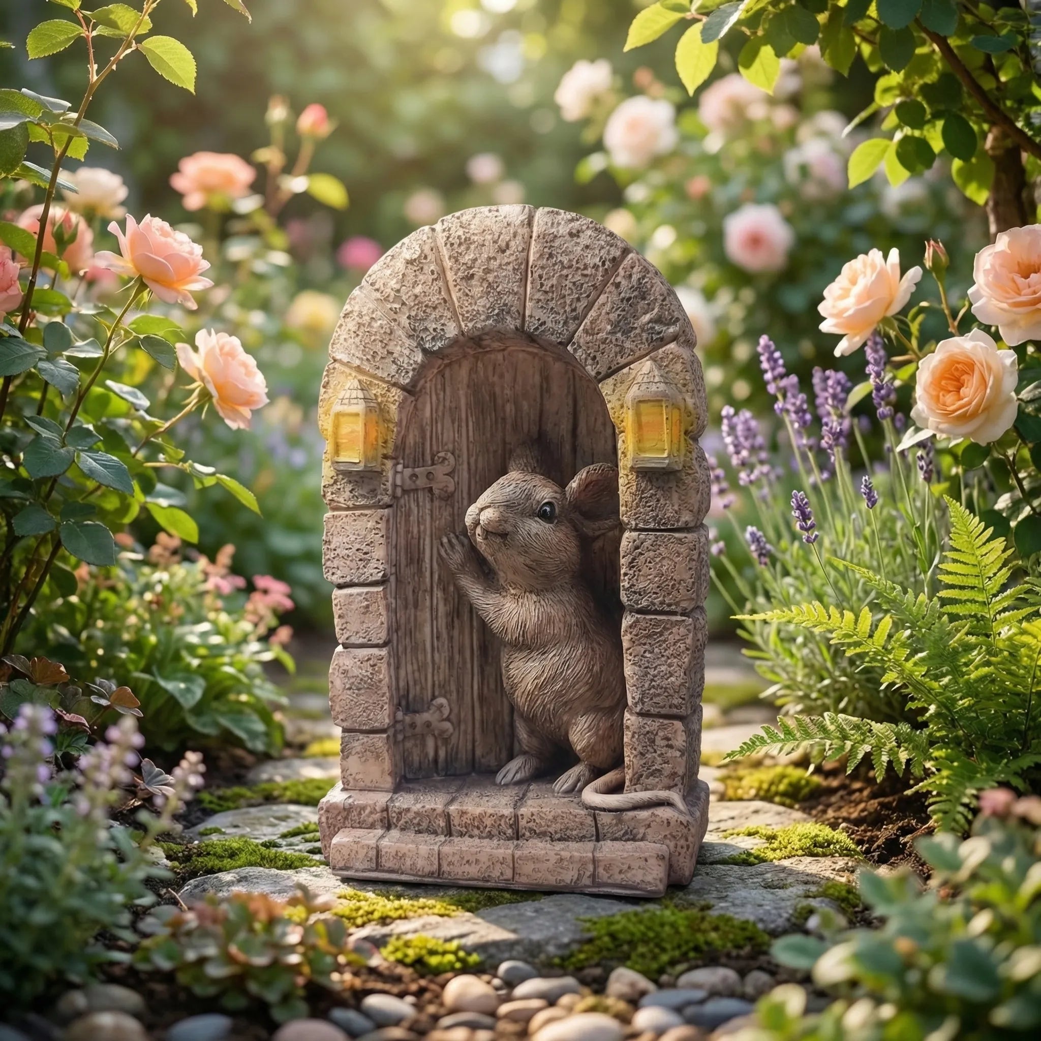 Nordspur | Mouswick Miniature Mouse Archway Garden Statue