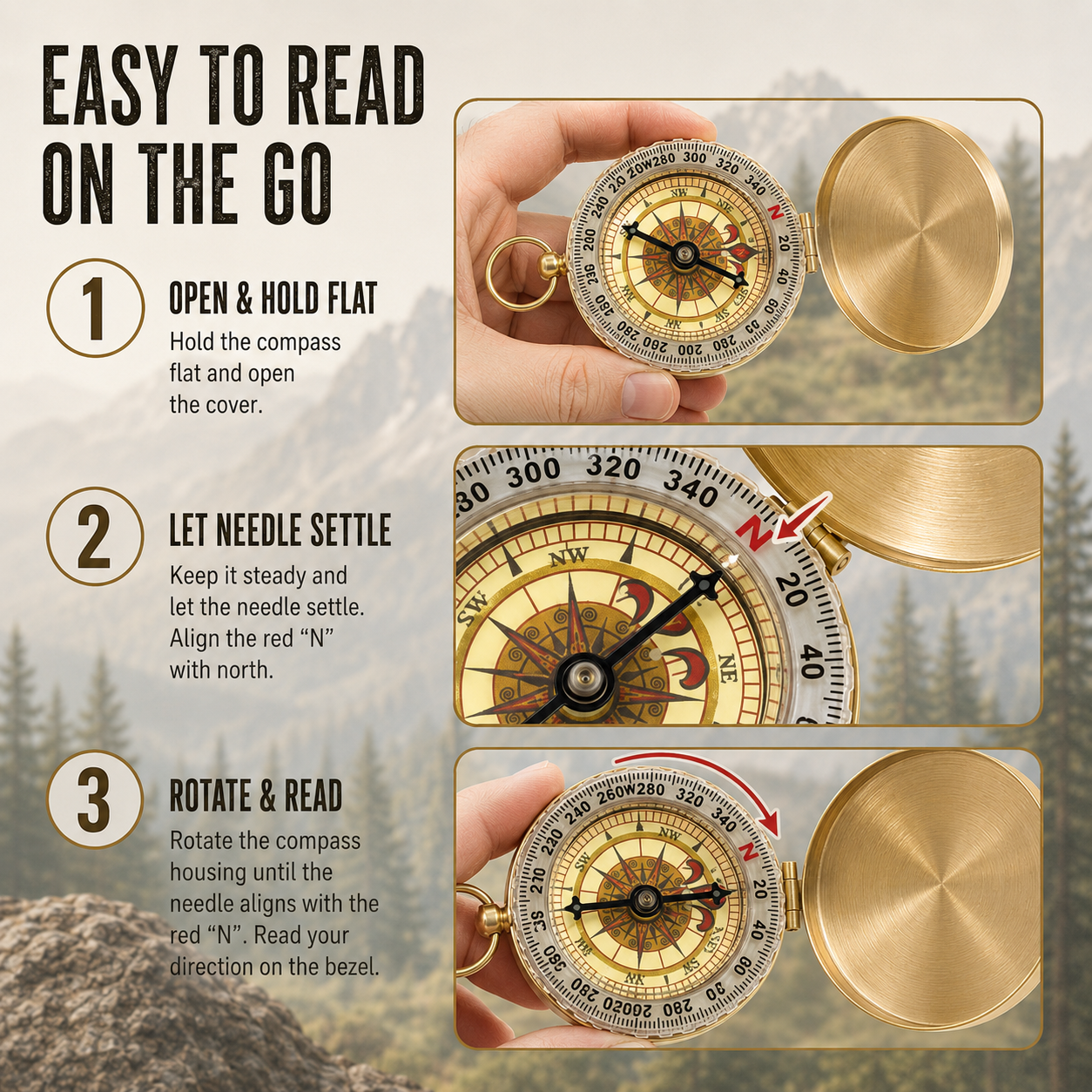 Nordspur | Navara Pocket Lid Compass