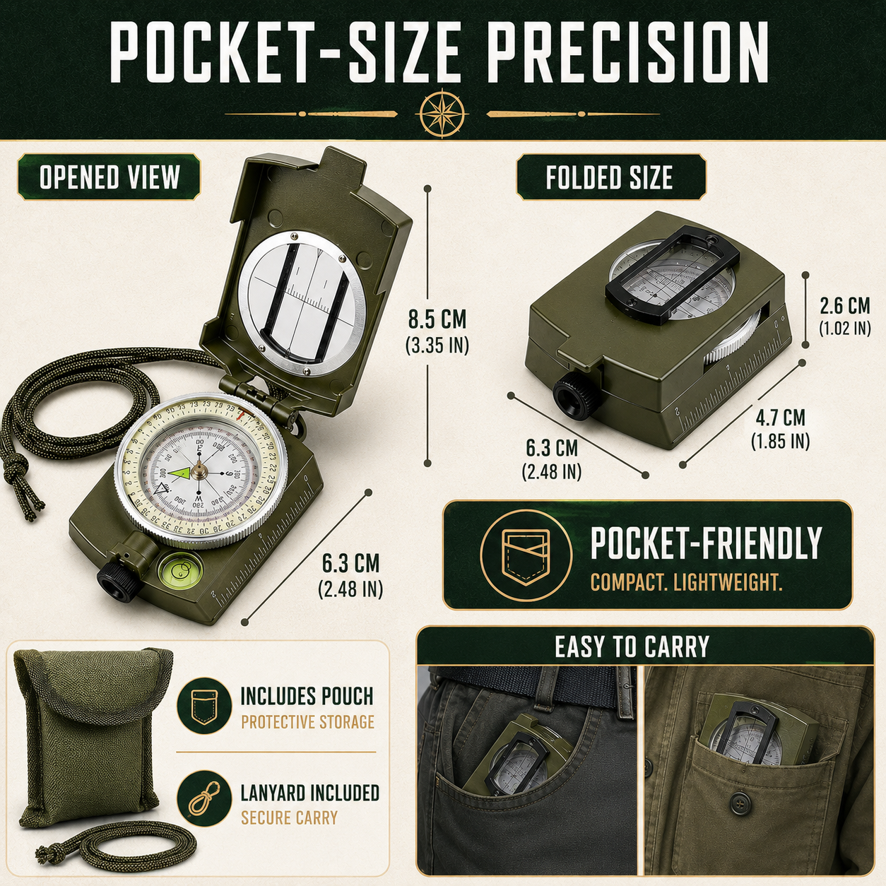 Nordspur | Navicore Folding Sighting Compass