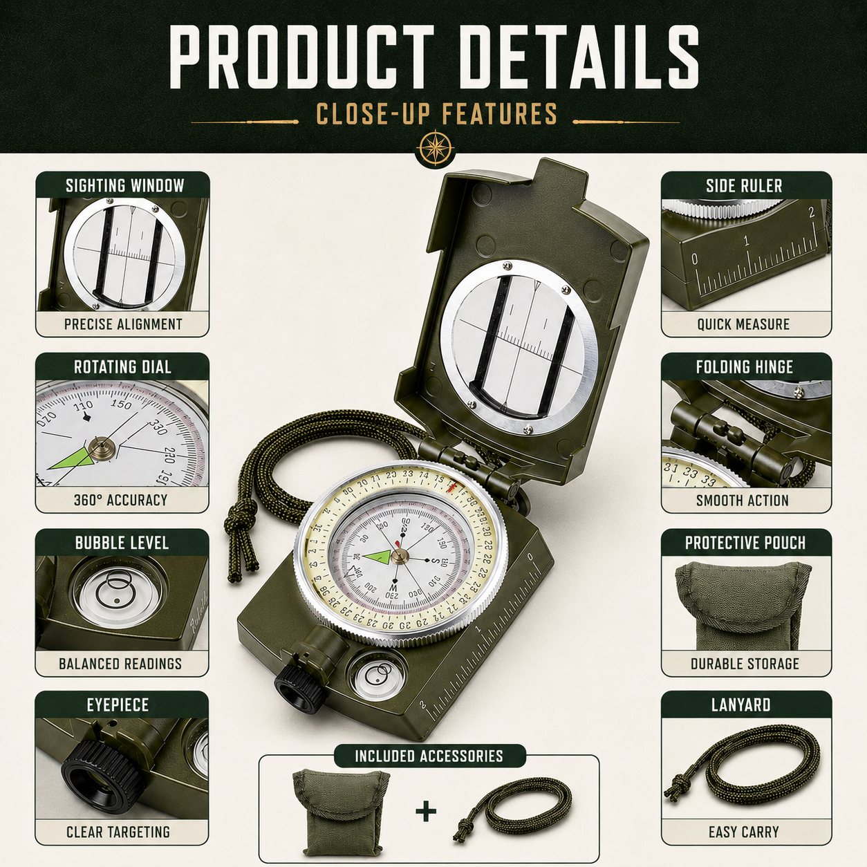 Nordspur | Navicore Folding Sighting Compass