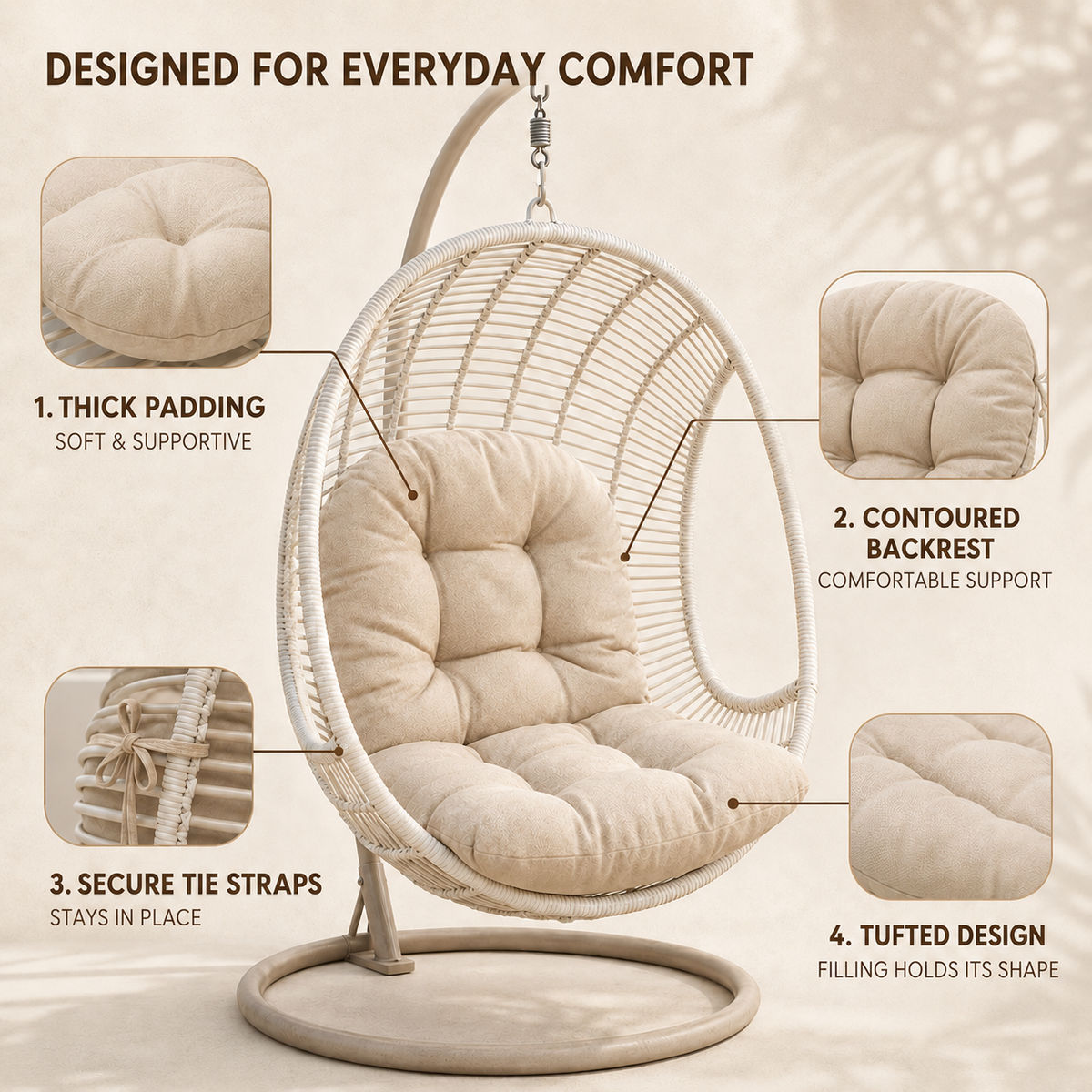 Nordspur | Nestelle Thick Padded Egg Seat