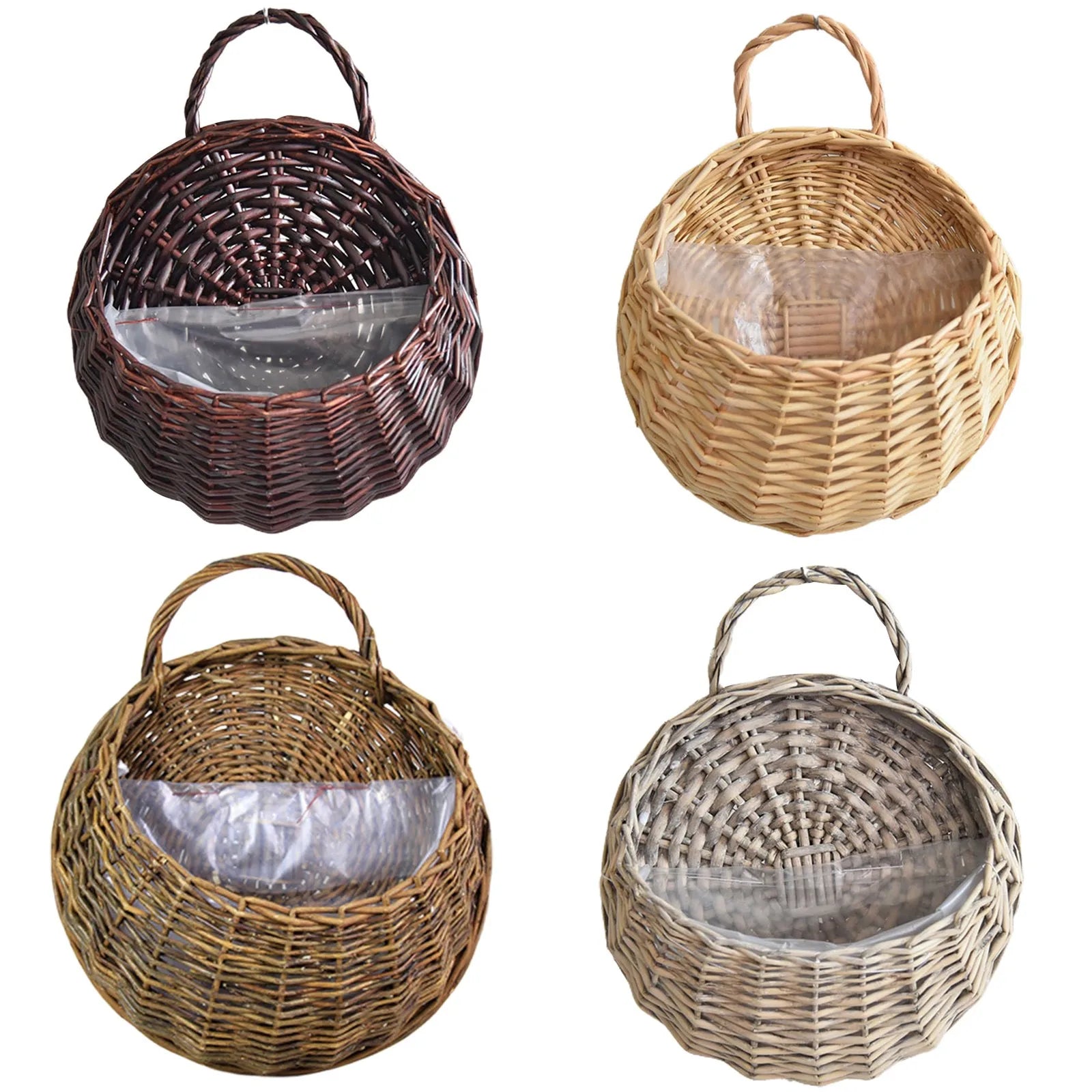 Nordspur | Nestwall Round Woven Wall-Mounted Plant Holder