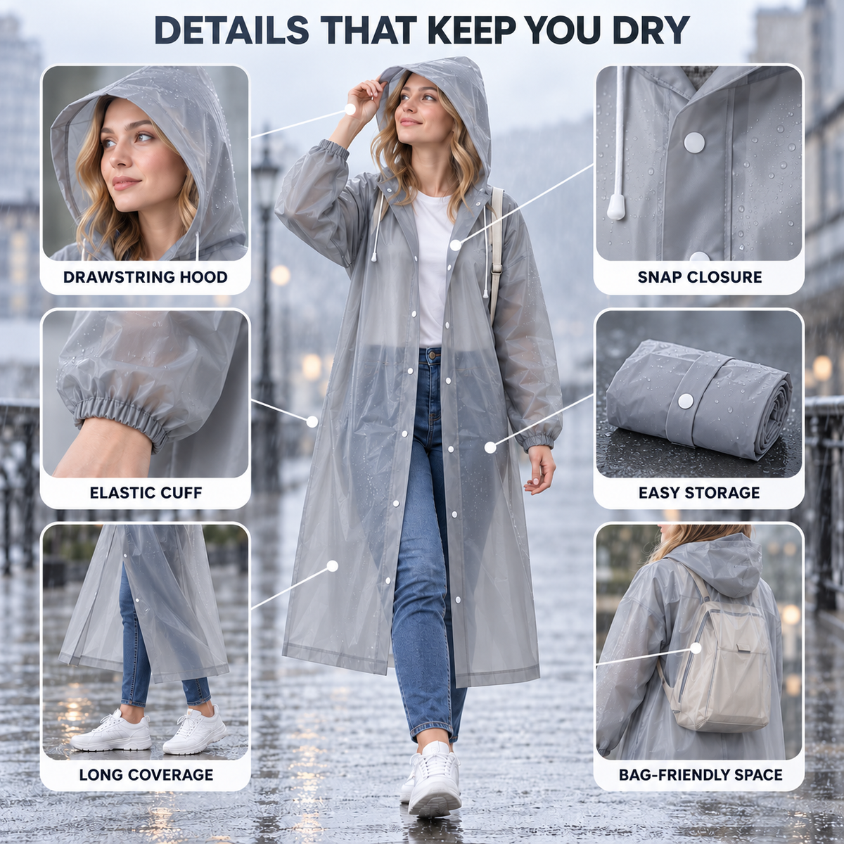 Nordspur | Nimbuswear Clear Hooded Raincoat