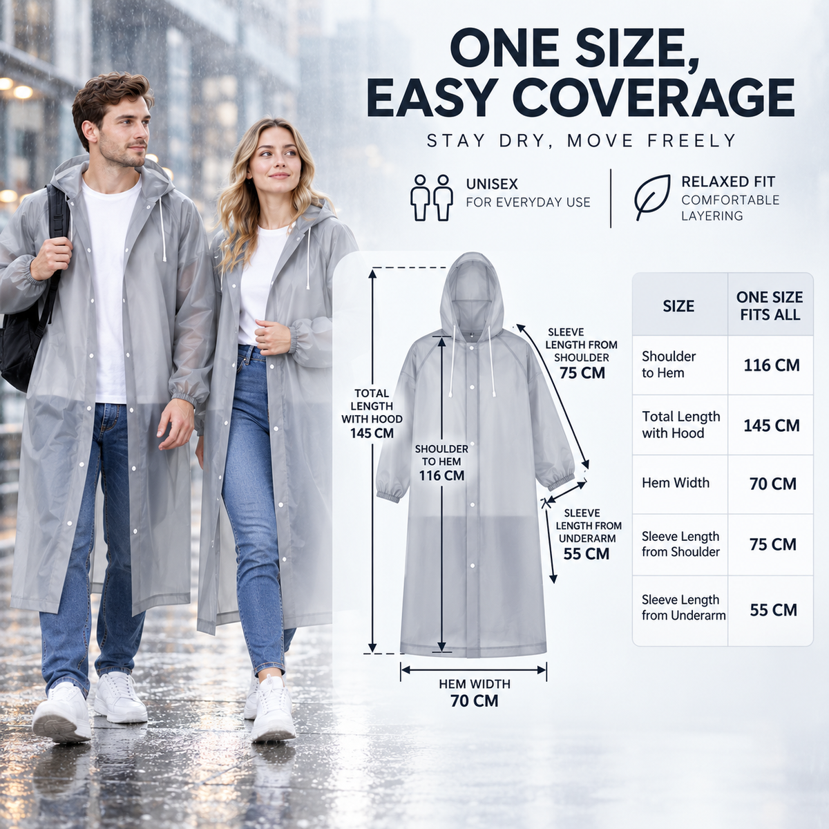 Nordspur | Nimbuswear Clear Hooded Raincoat