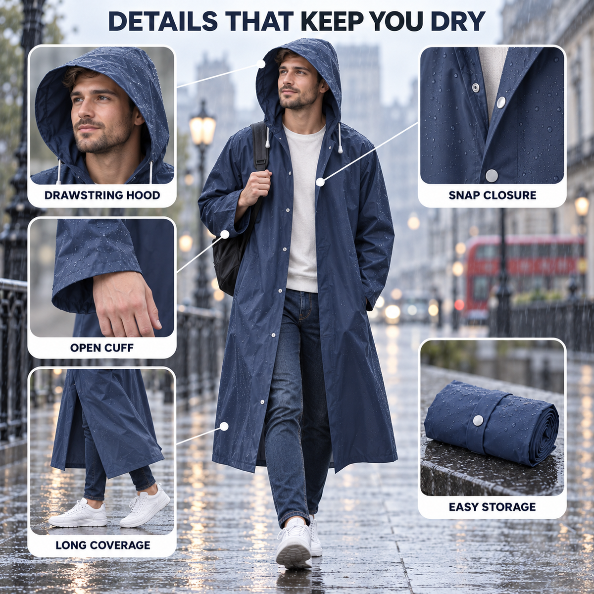 Nordspur | Nimbuswear Clear Hooded Raincoat