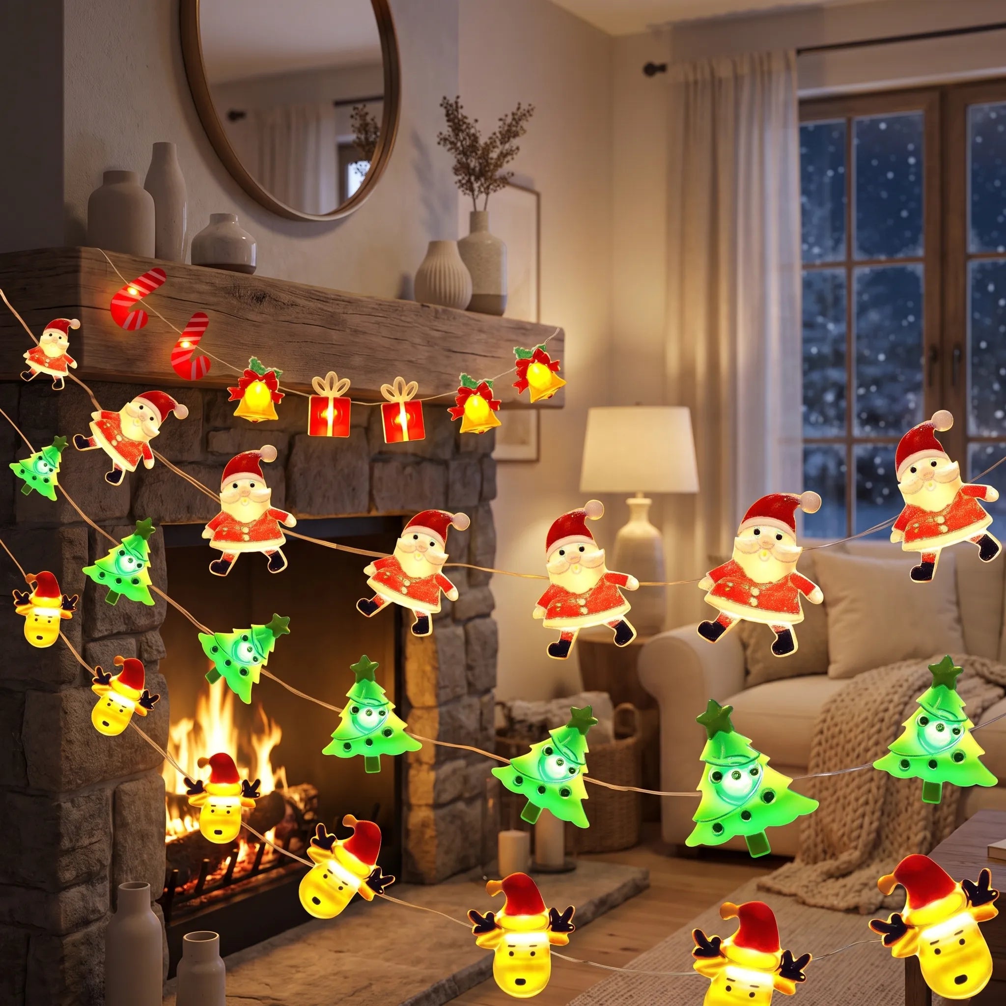 Nordspur | Nivitera Battery Operated Snowman String Lights