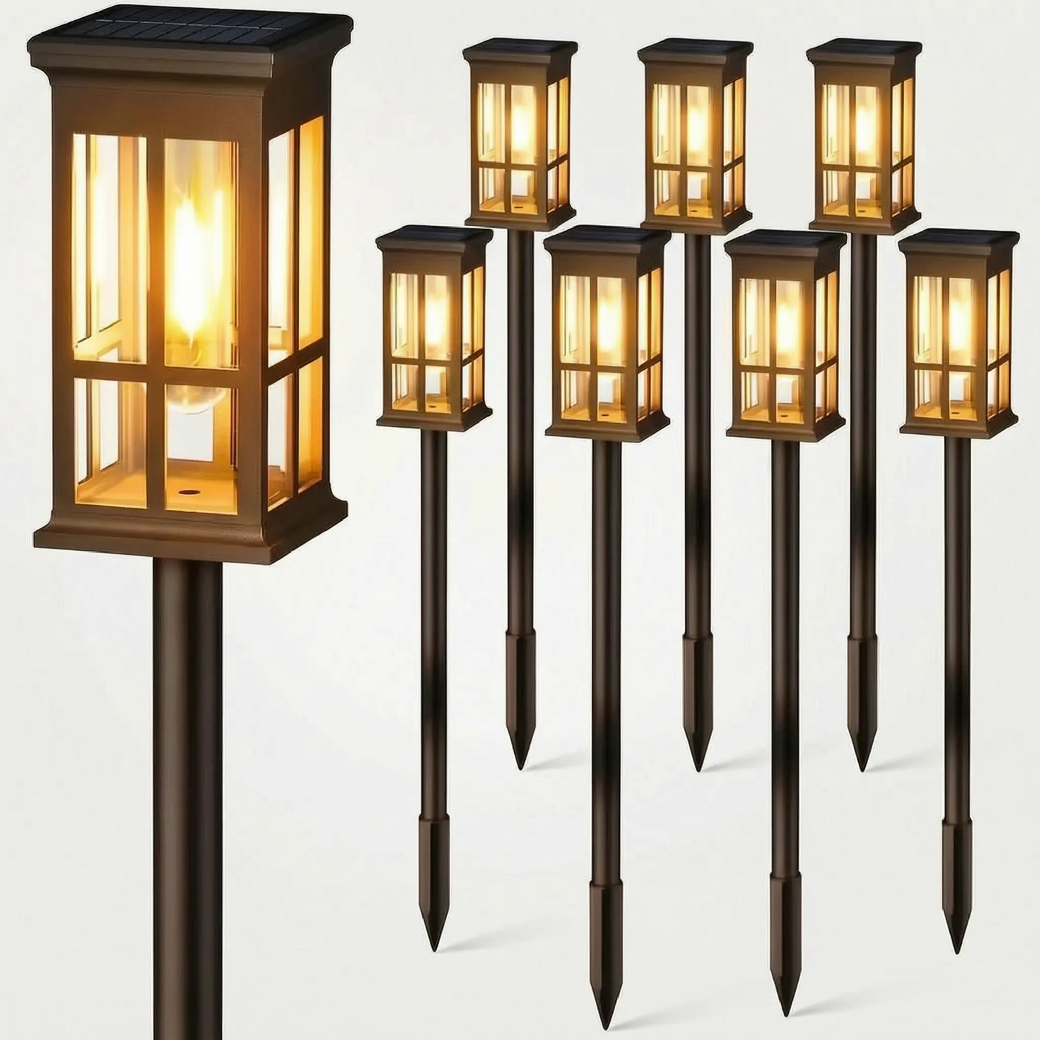 Nordspur | Nocensa Rectangular Dusk To Dawn Solar Path Lights