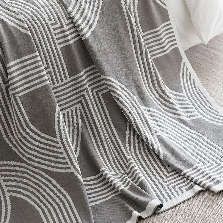 Nordspur | Nordiva Modern Geometric Throw Blanket