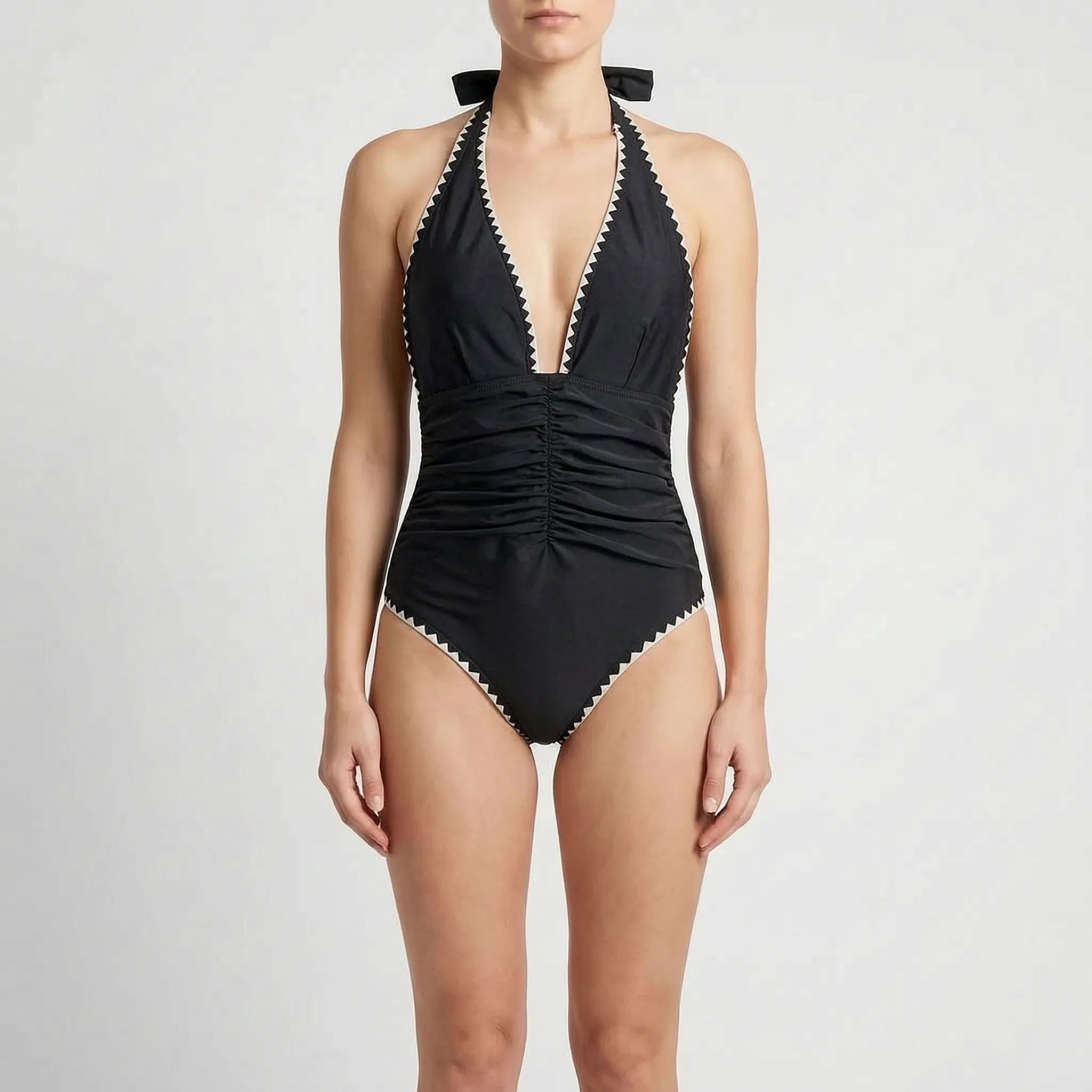 Nordspur | OceanaTide V-Neck Halter Monokini Swimsuit