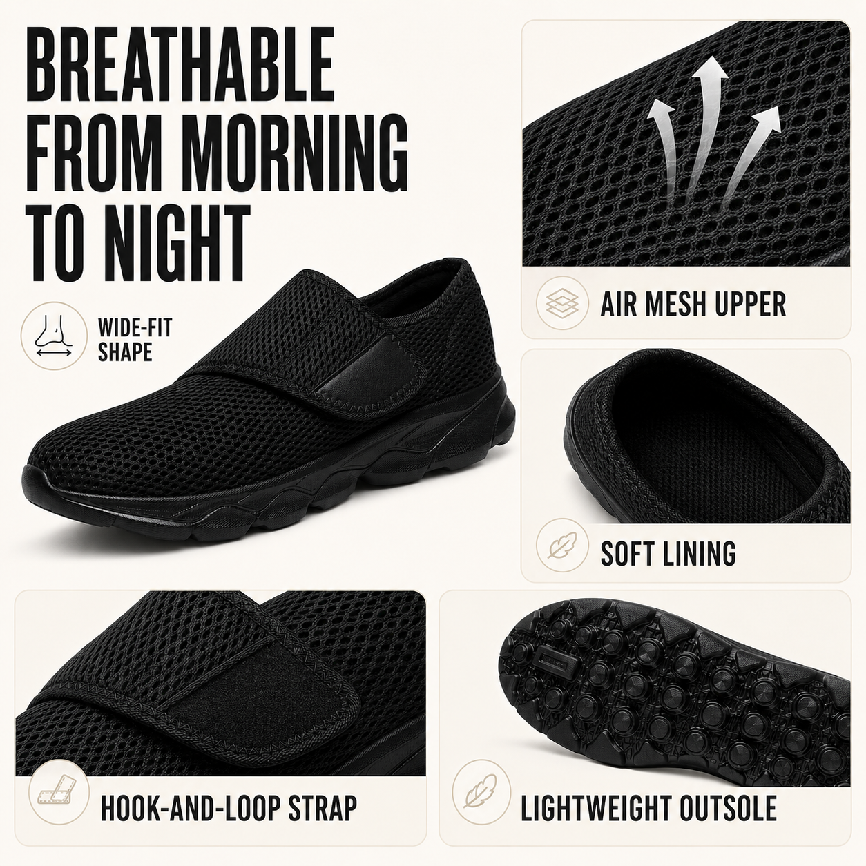 Nordspur | Orthowalk Wide-Fit Adjustable Orthopedic Walking Shoe