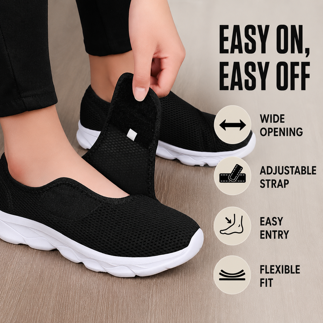 Nordspur | Orthowalk Wide-Fit Adjustable Orthopedic Walking Shoe