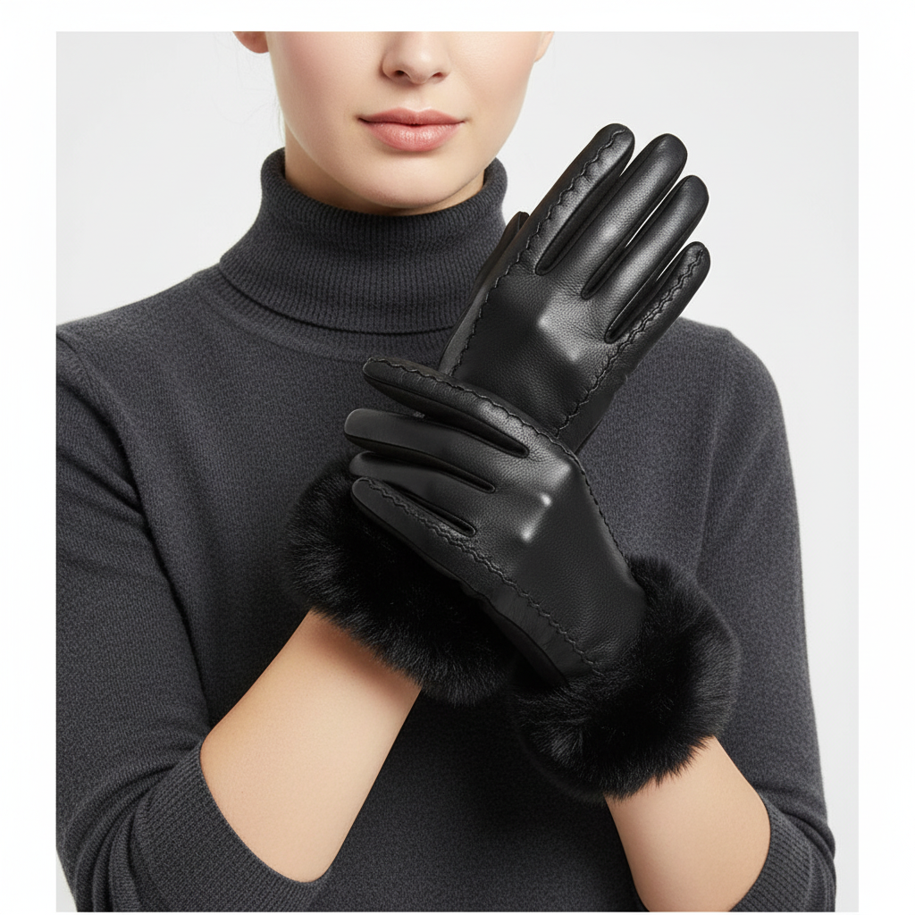 Nordspur | PU Leather Women's Gloves