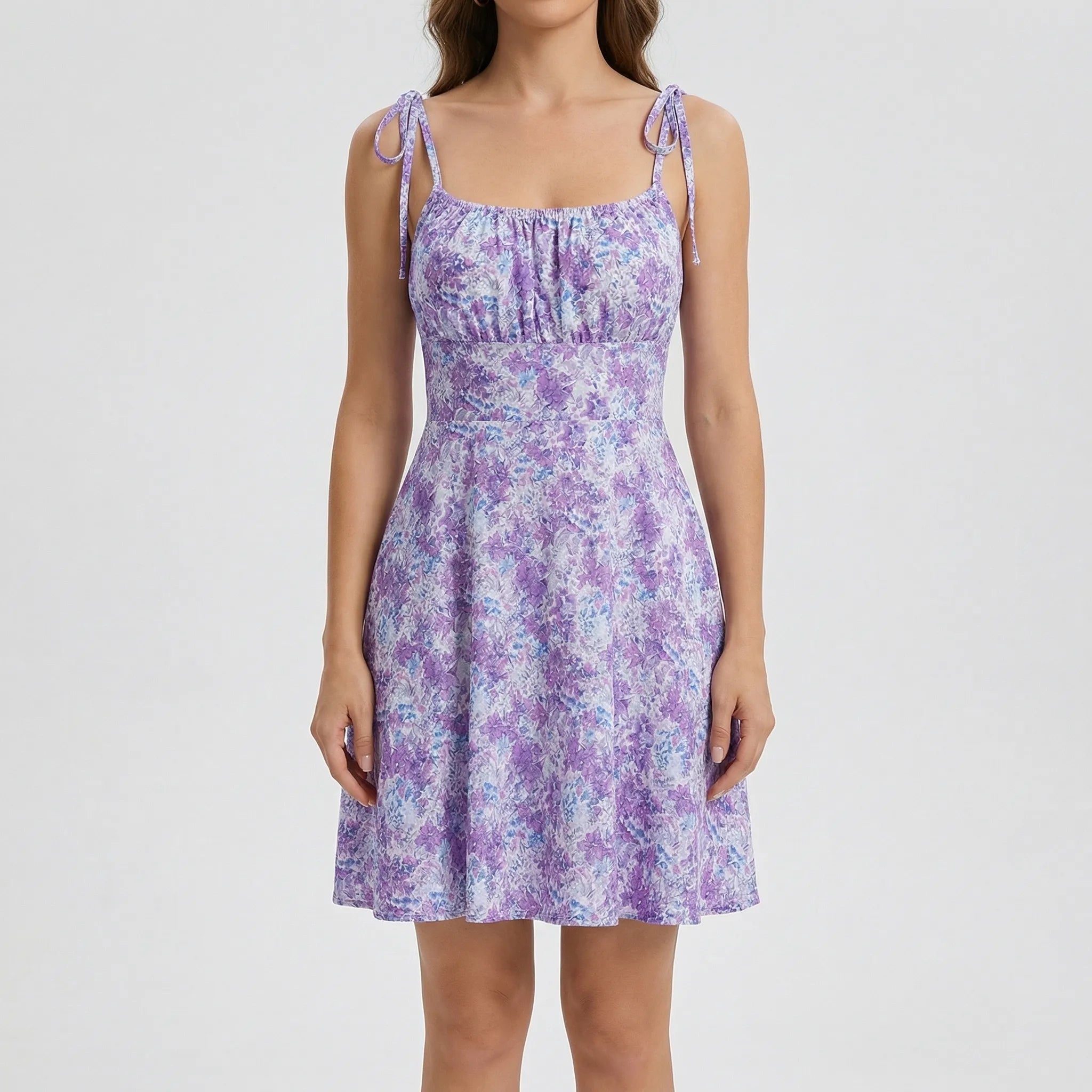 Nordspur | Parisia Floral Print Short Sundress With Tie Straps