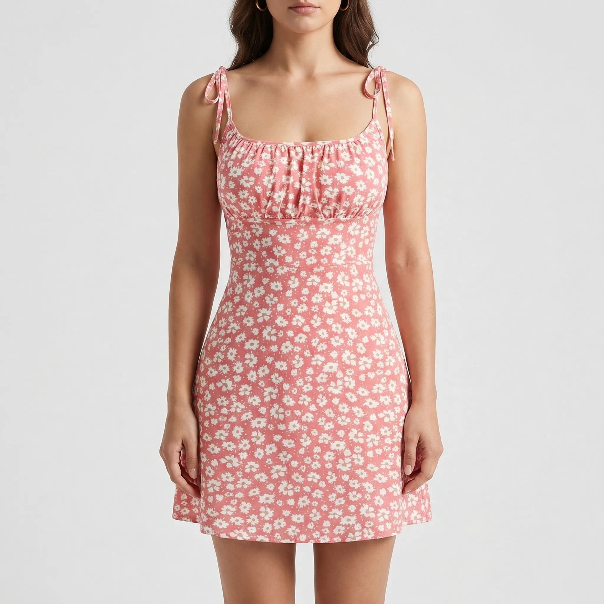 Nordspur | Parisia Floral Print Short Sundress With Tie Straps