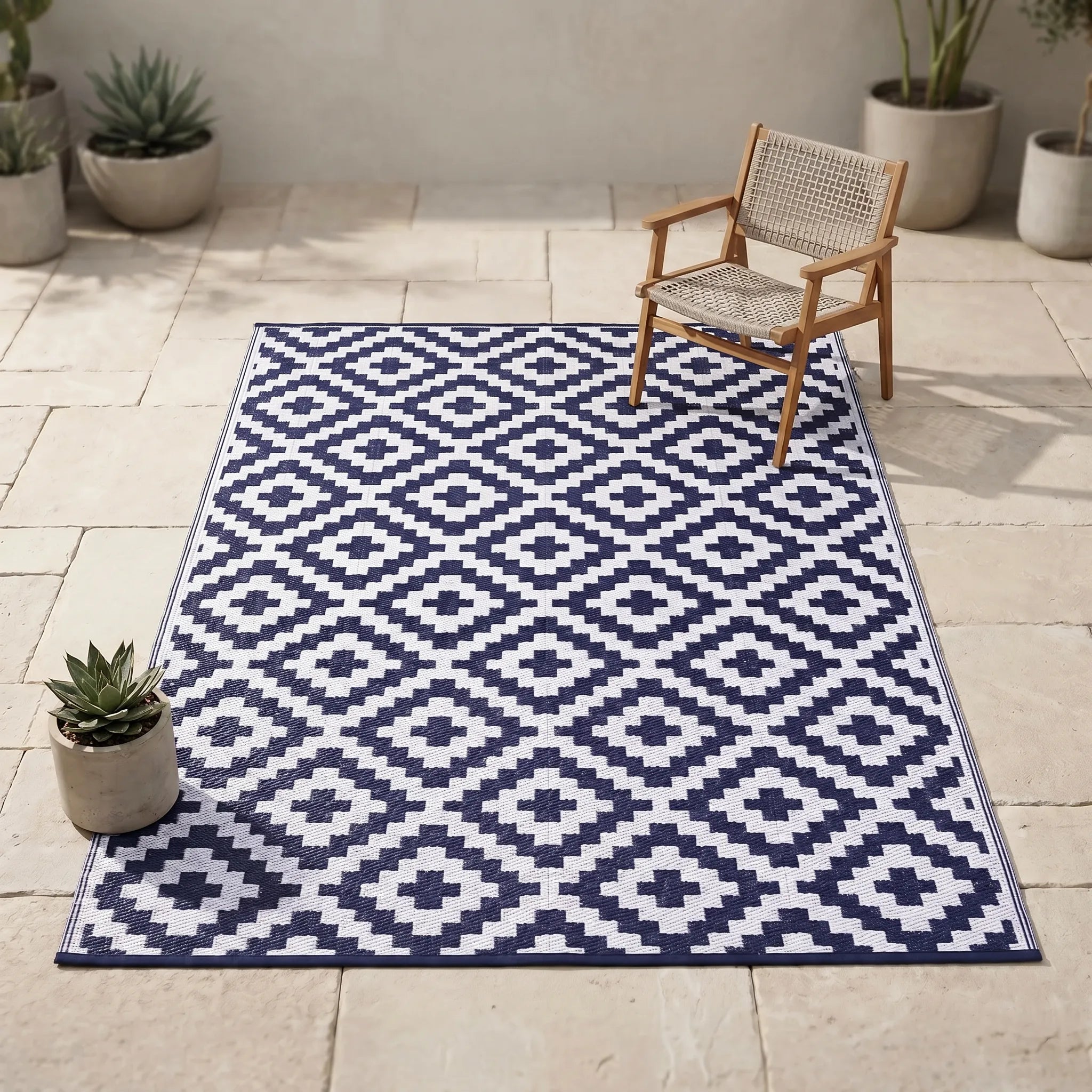 Nordspur | Pationa Reversible Geometric Outdoor Rug