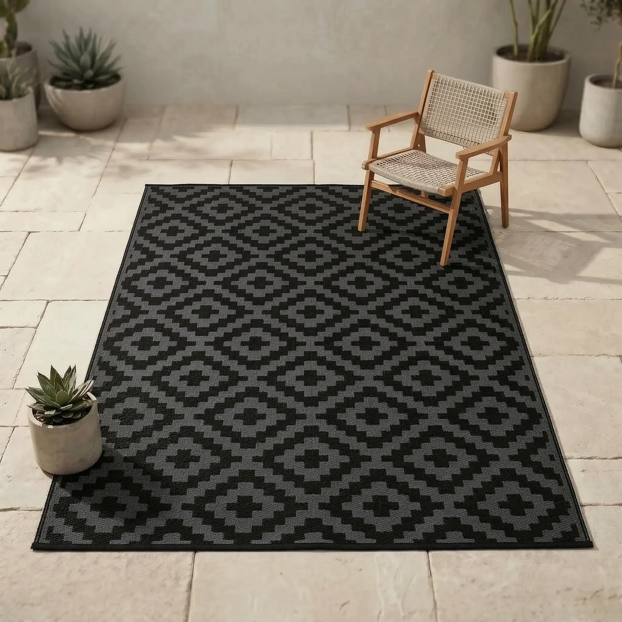Nordspur | Pationa Reversible Geometric Outdoor Rug