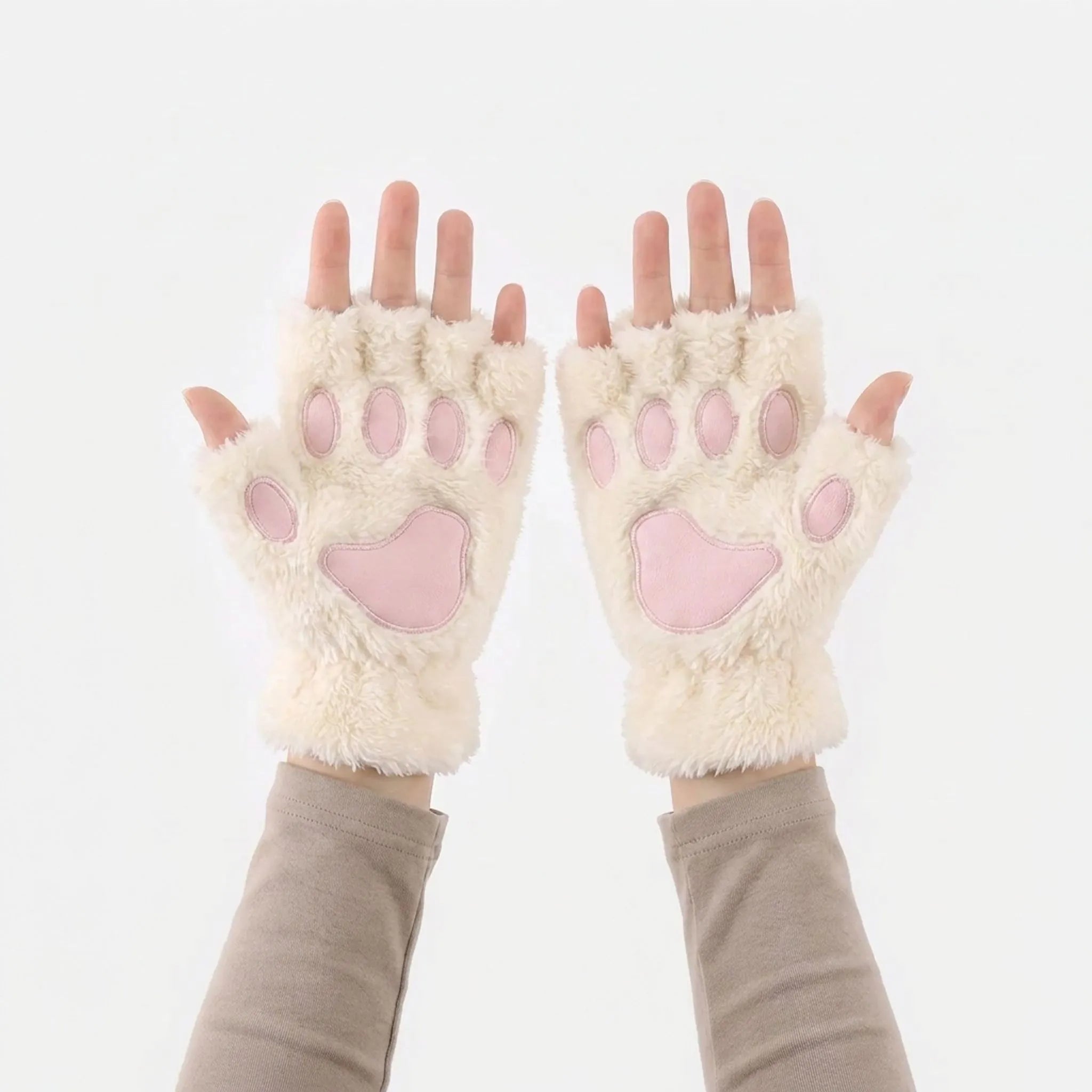 Nordspur | PawPals Fluffy Cat Paw Fingerless Gloves