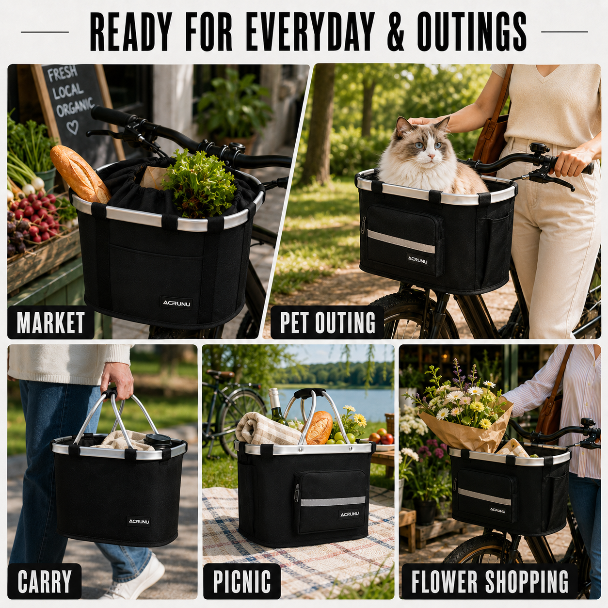 Nordspur | Pawdler Portable Bicycle Front Basket Carrier