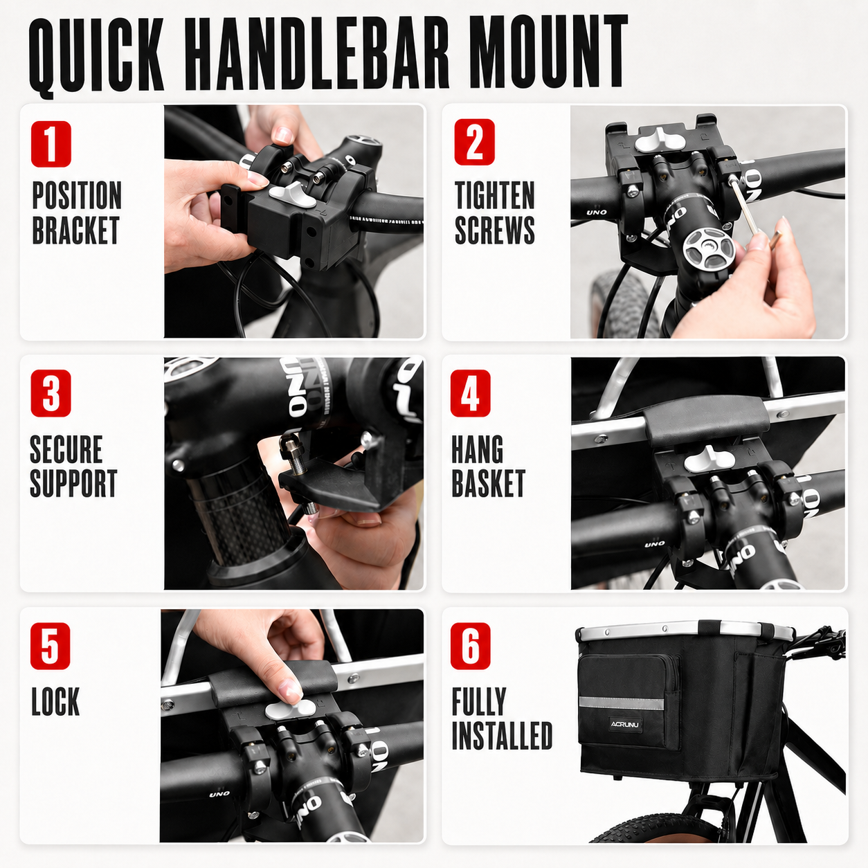 Nordspur | Pawdler Portable Bicycle Front Basket Carrier