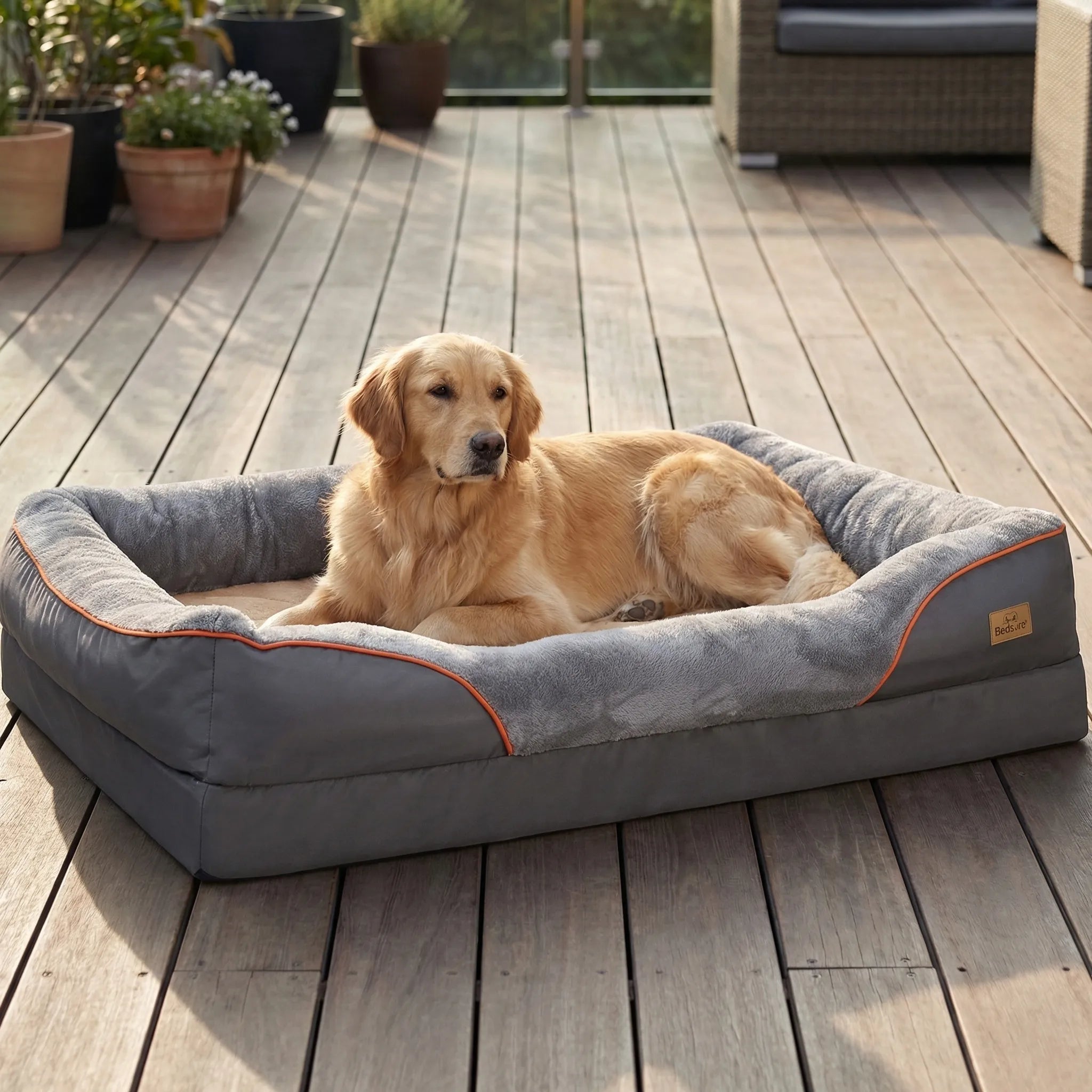 Nordspur | Pawmfort Orthopedic Foam Dog Bed With Bolster