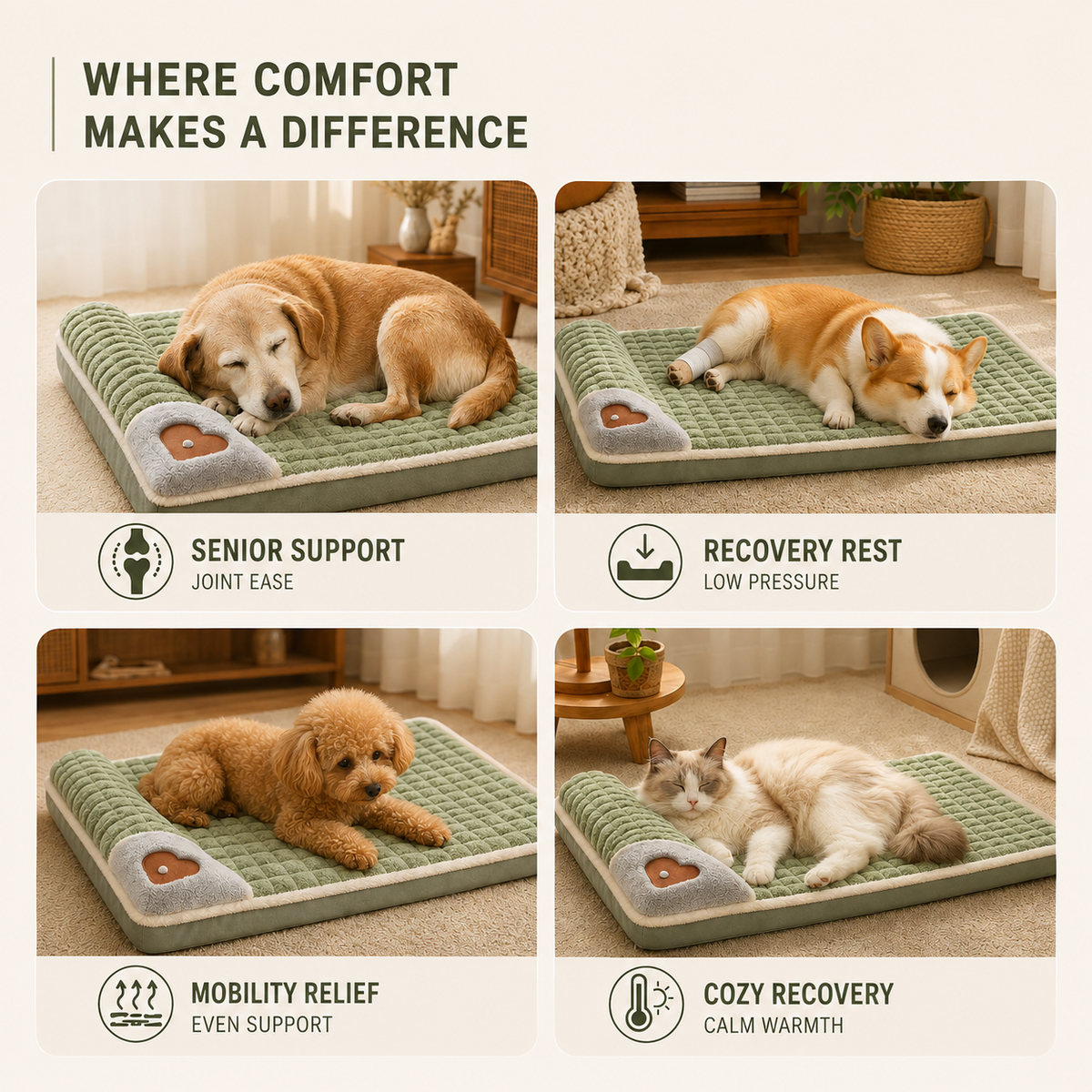 Nordspur | Pawselle Orthopedic Memory Foam Pet Bed