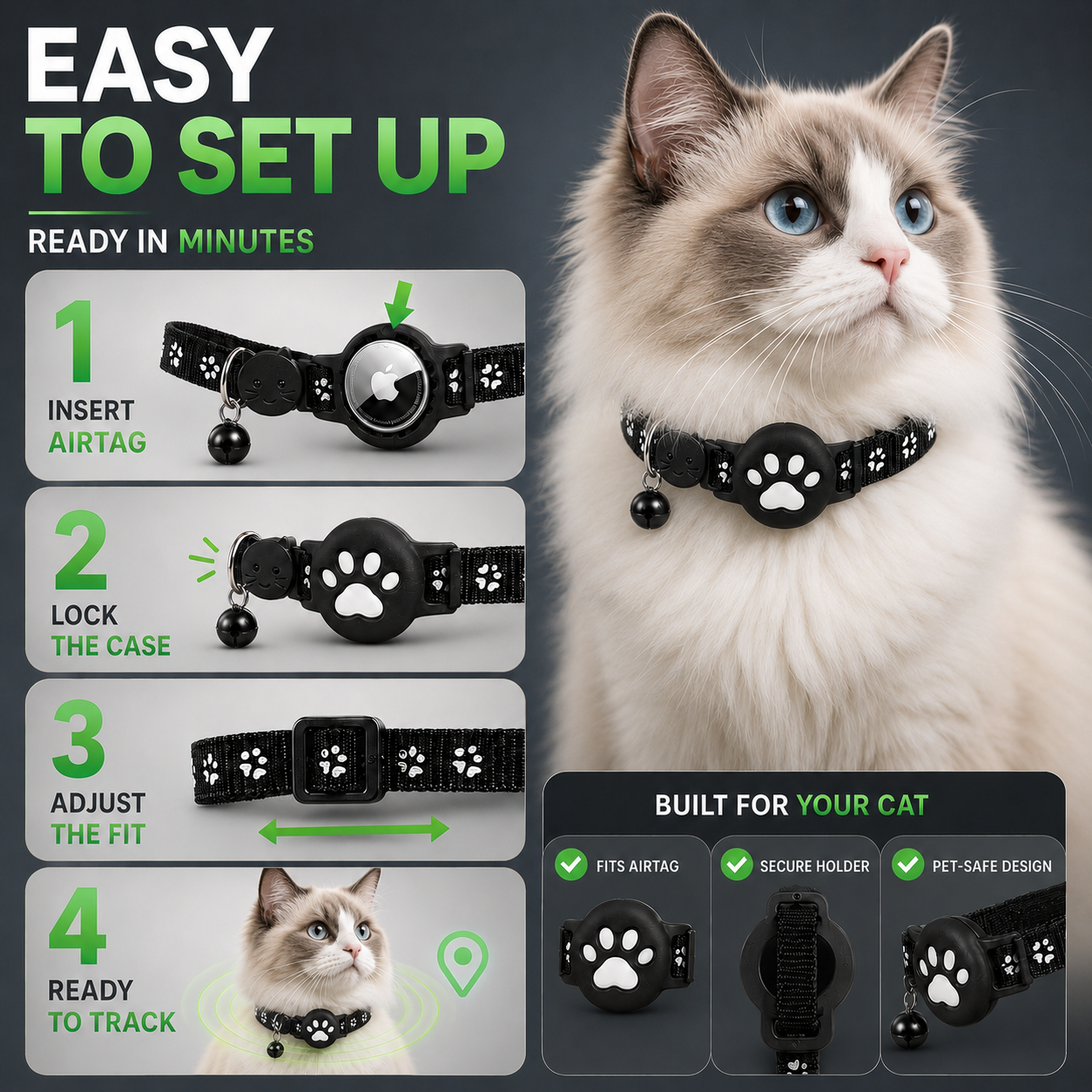 Nordspur | Pawtrackr GPS-Enabled Adjustable Pet Collar