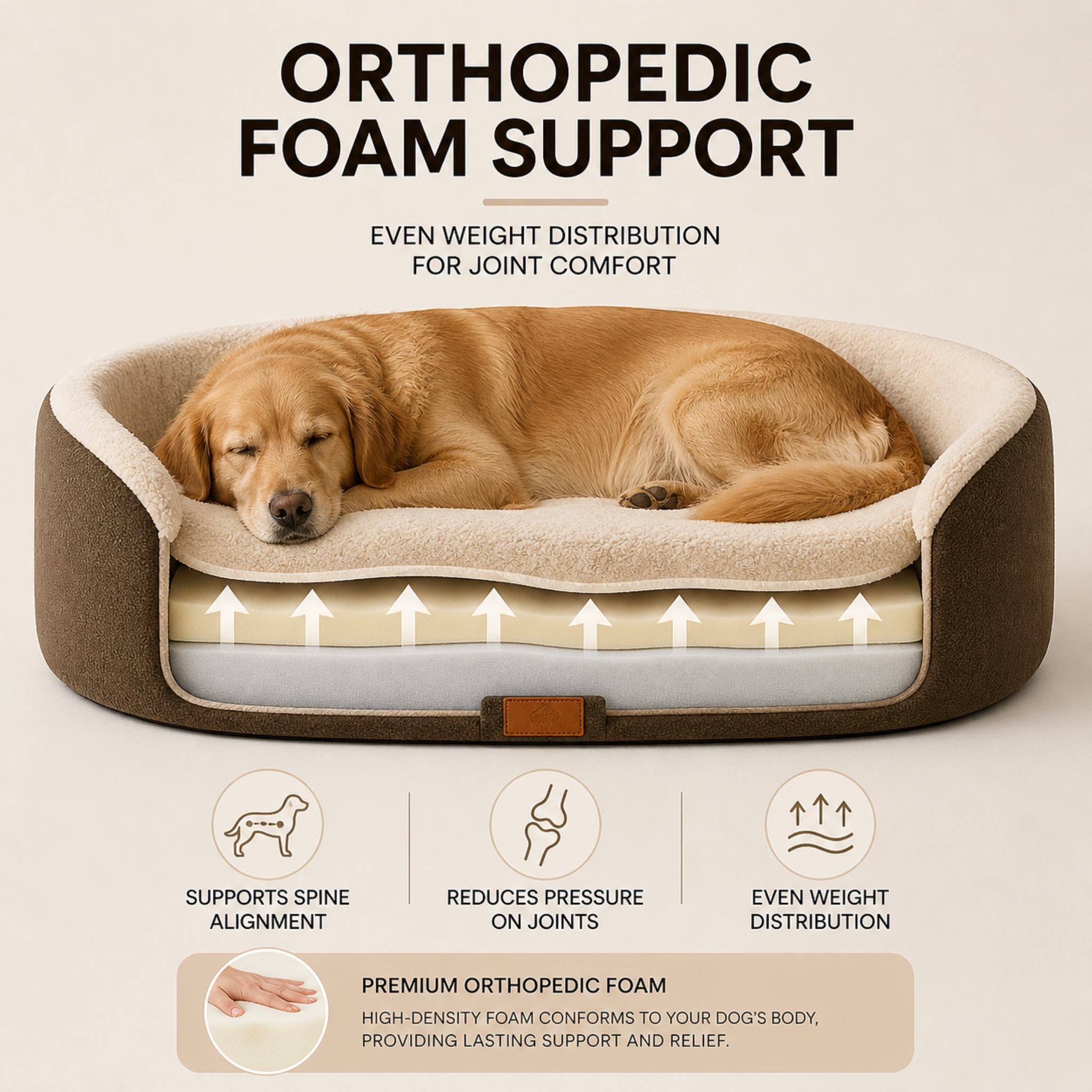 Nordspur | Pawvello Orthopedic Couch-Style Pet Bed
