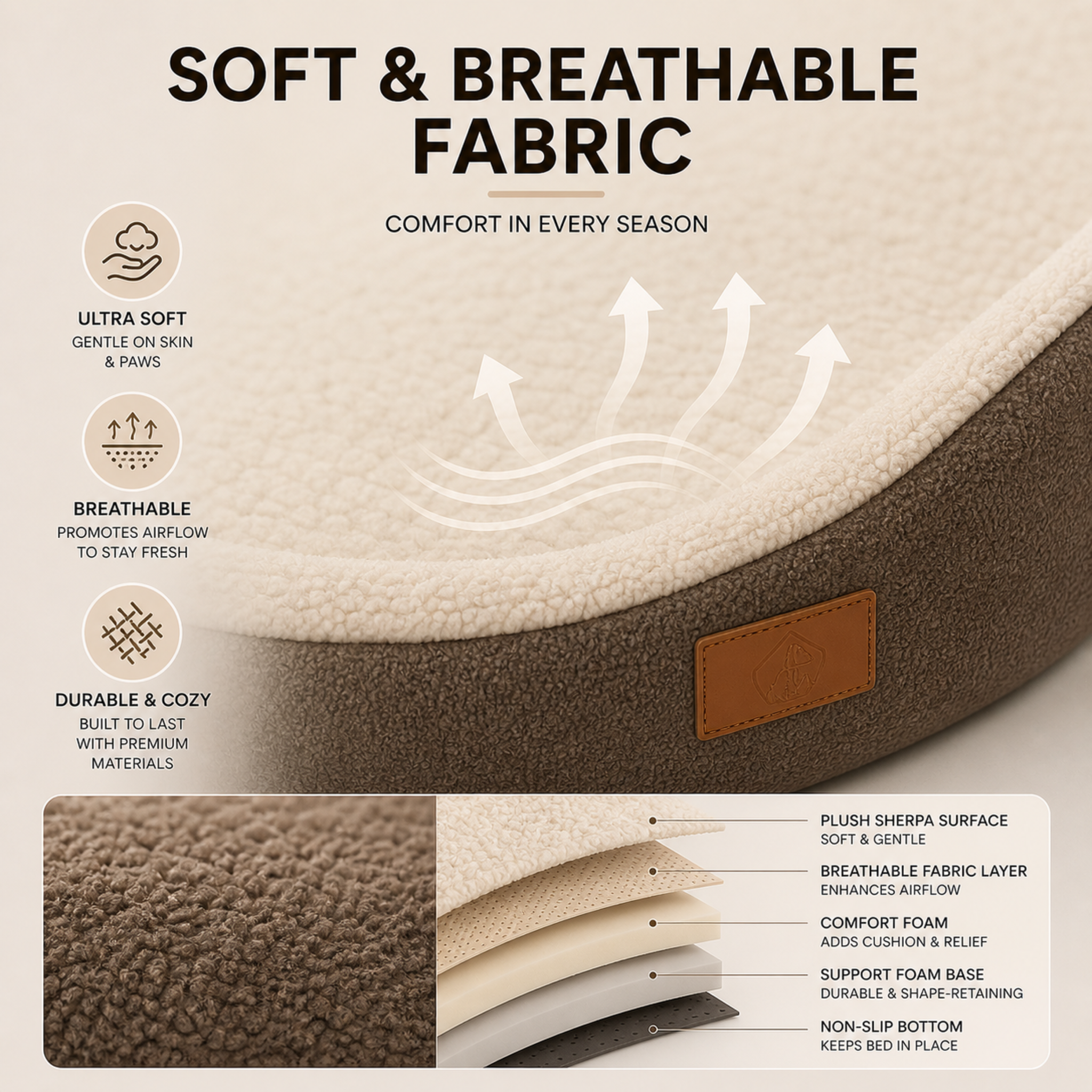 Nordspur | Pawvello Orthopedic Couch-Style Pet Bed