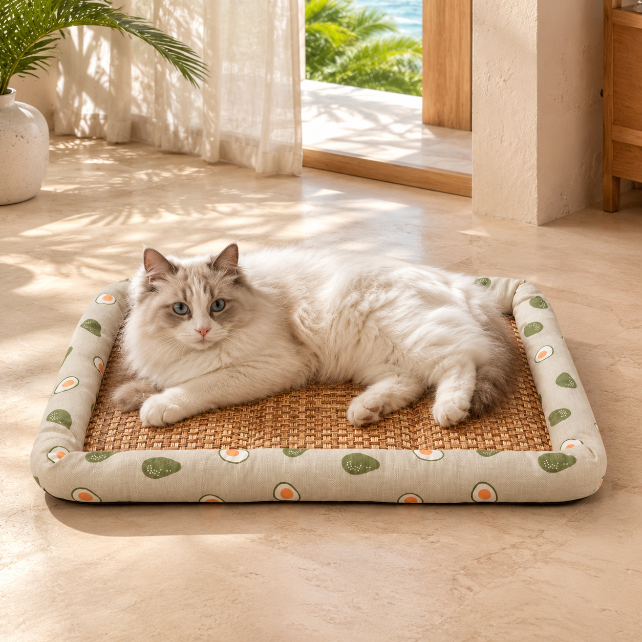 Nordspur | Pawvelo Woven Rattan Cooling Pet Bed