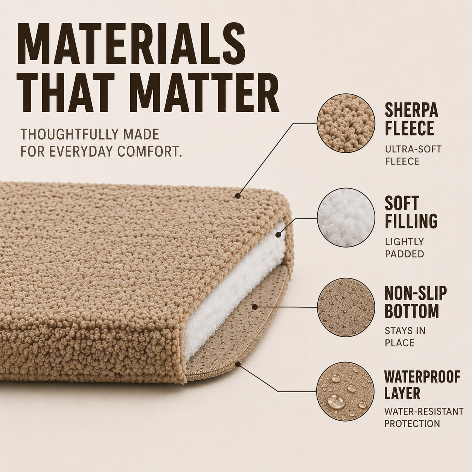 Nordspur | Pawventure Flat Orthopedic Foam Dog Mat