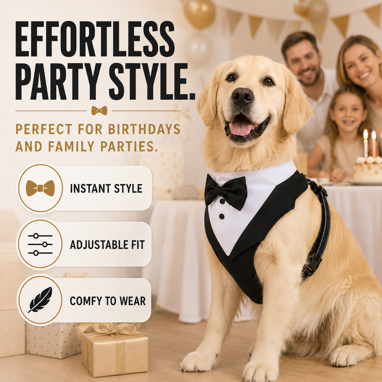 Nordspur | Pawxedo Adjustable Bow Tie Vest Harness