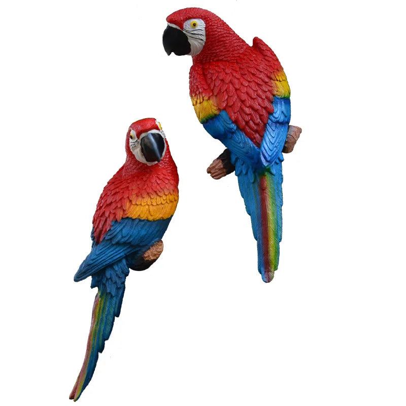 Nordspur | Perchlow Wall-Mounted Macaw Sculpture Pair