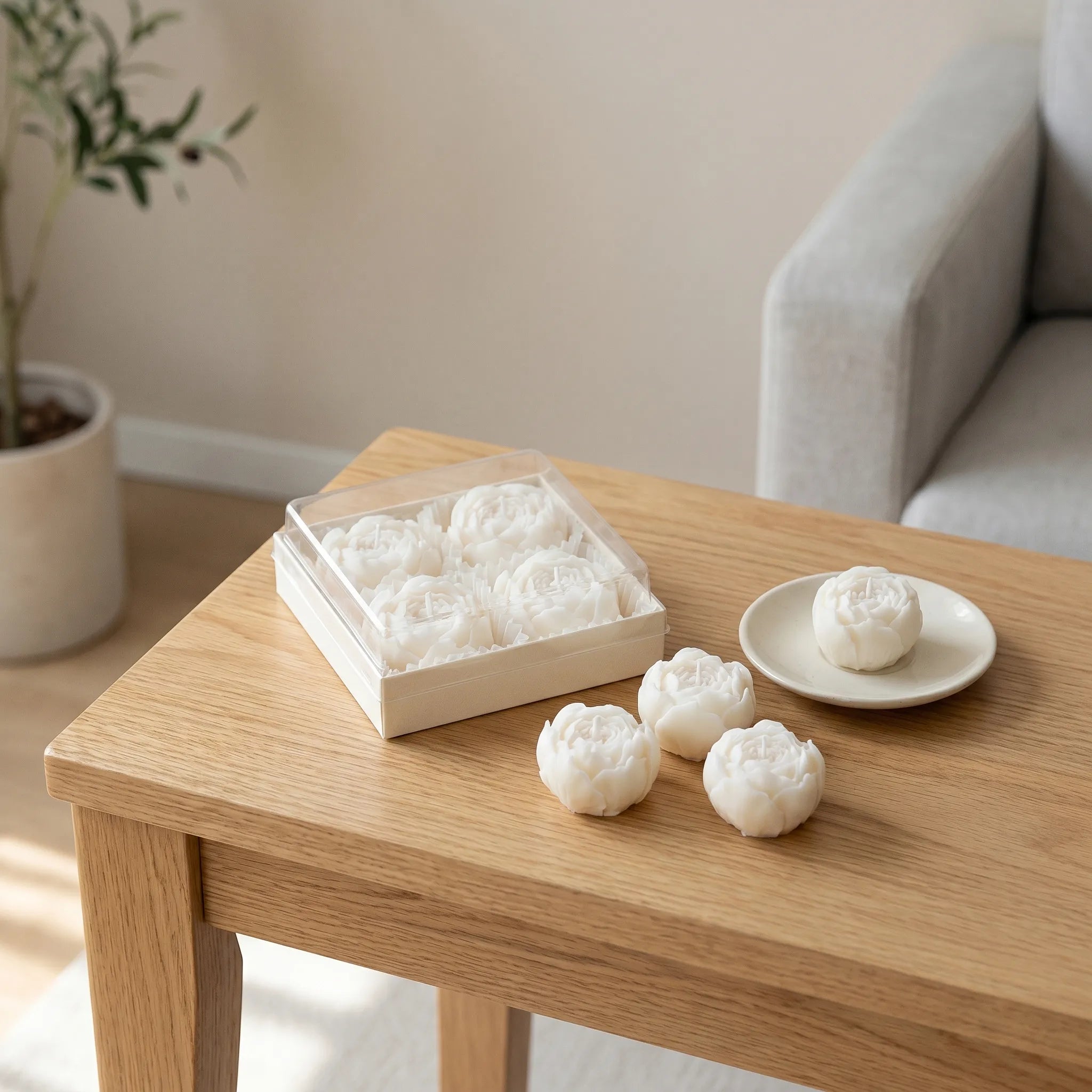 Nordspur | PetalWick Rose Shaped Scented Candles