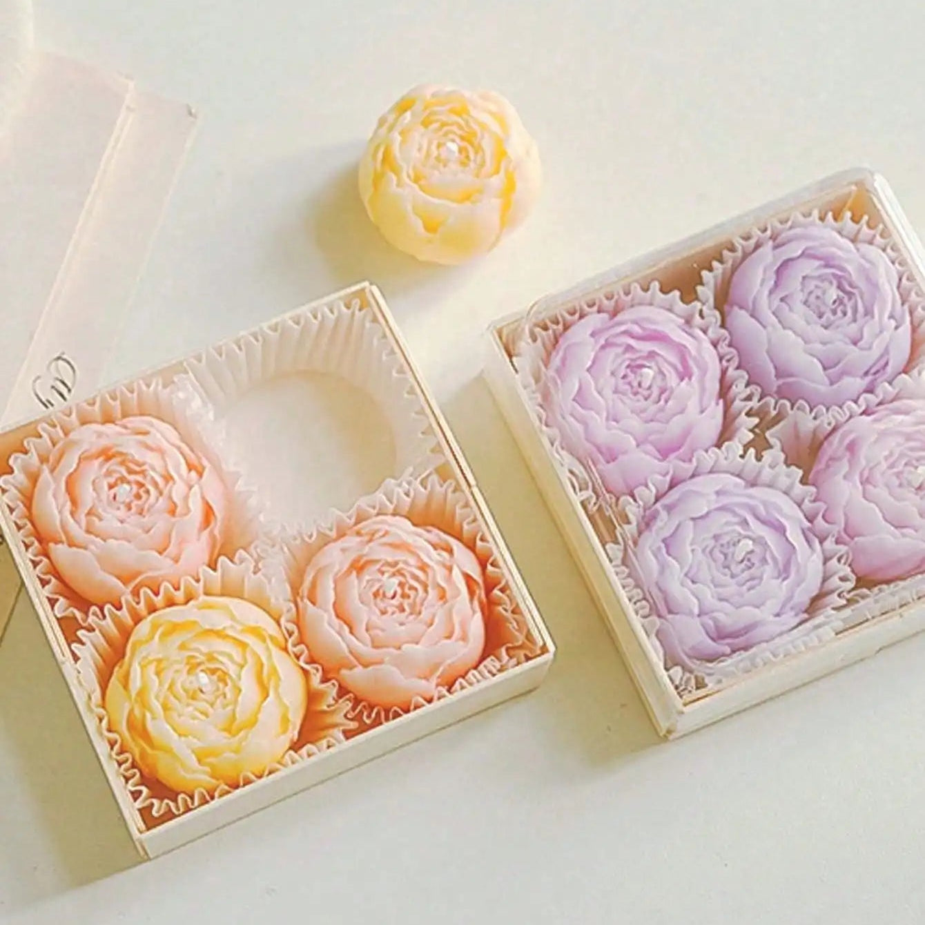 Nordspur | PetalWick Rose Shaped Scented Candles