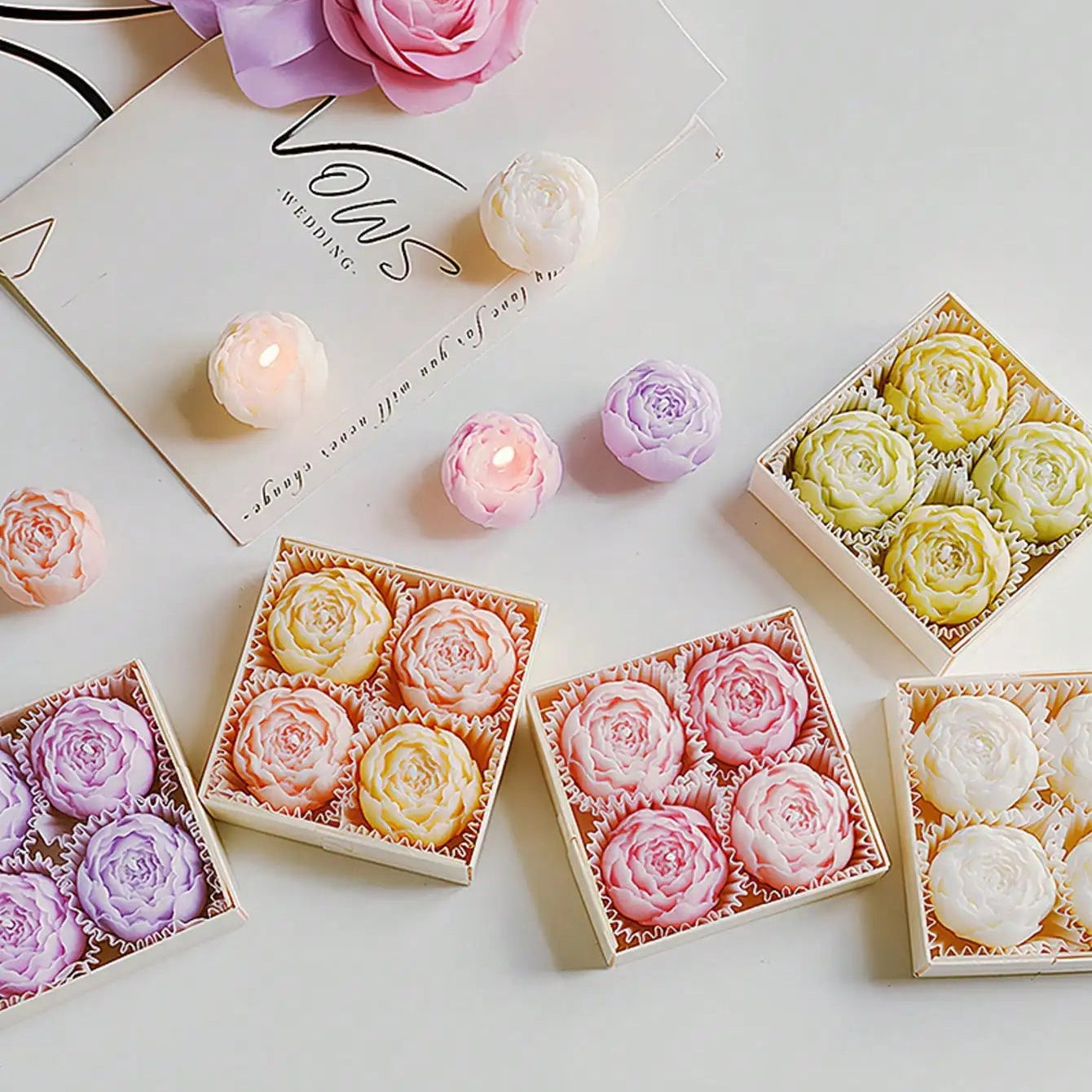 Nordspur | Petalora Rose Shaped Scented Candles